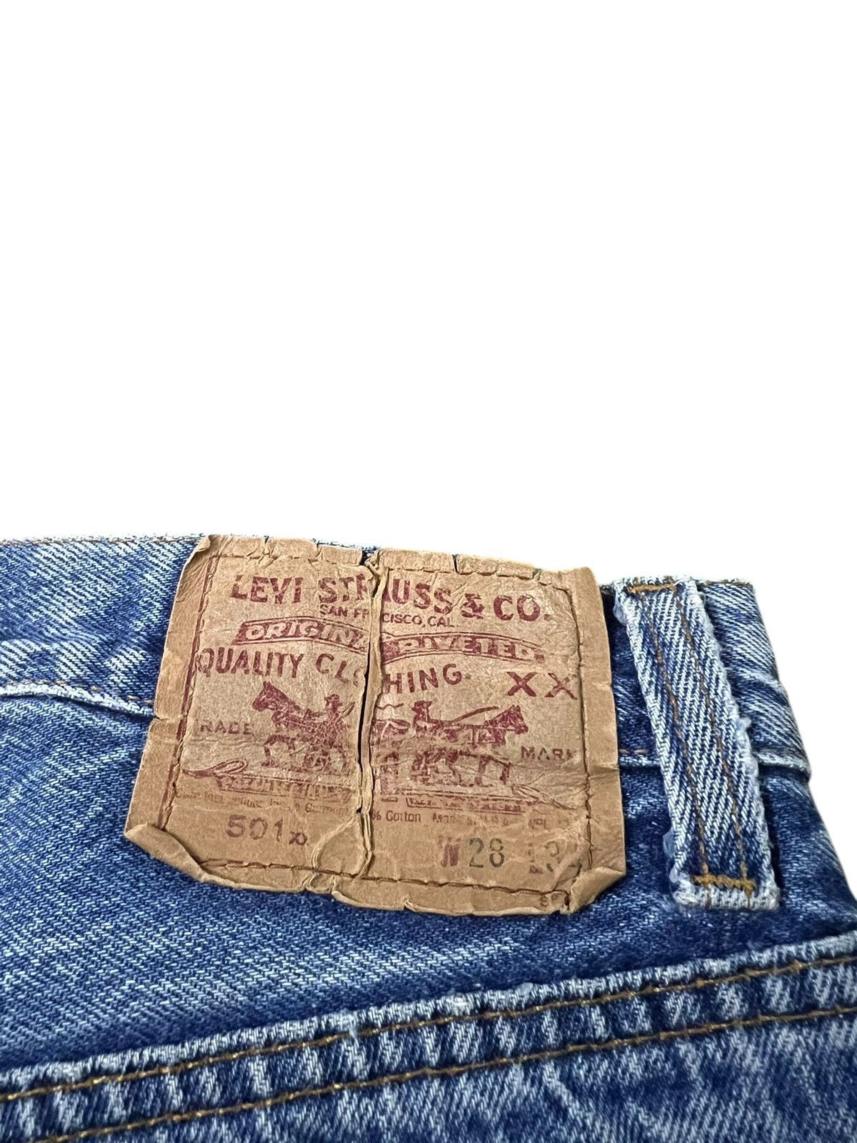 Levi's 80’s Levi’s 501xx Distress Faded Jean Size US 27 - 15 Thumbnail