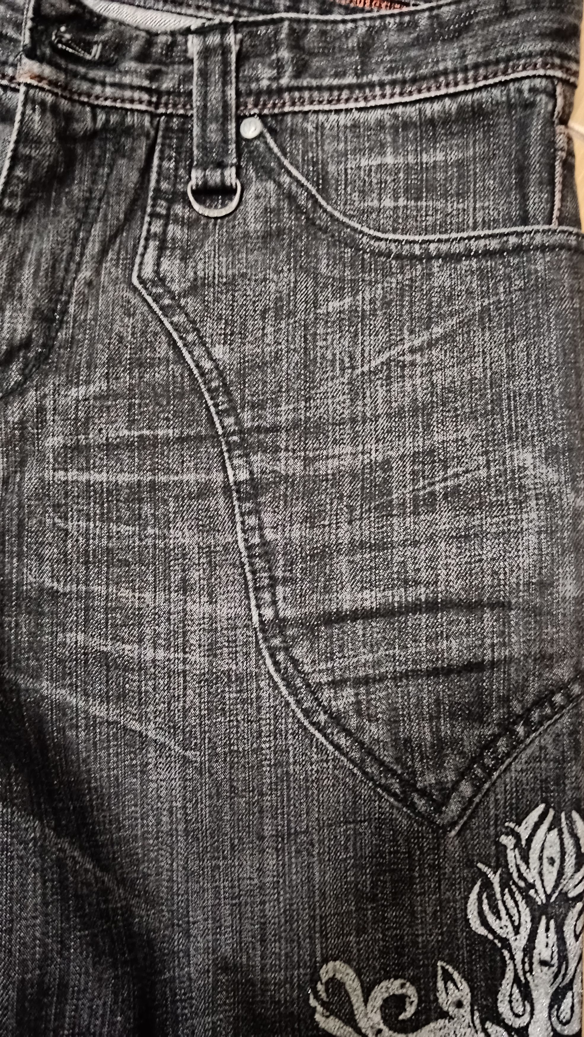 Nicole Club Nicole Club Affliction Tribal Tattoo Minimalist Flare Denim Size US 32 / EU 48 - 8 Thumbnail
