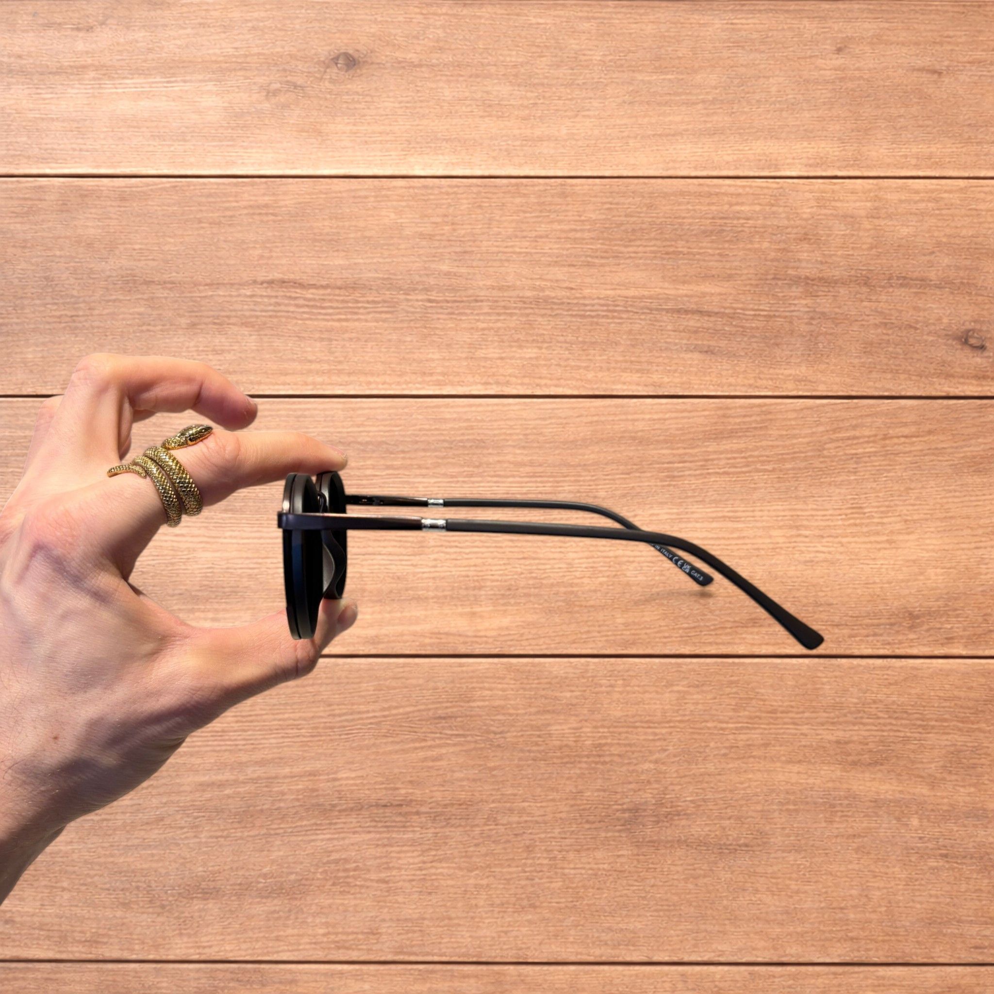 Japanese Brand Vintage steampunk round sunglasses in brown w/ brown lens. Size ONE SIZE - 5 Thumbnail