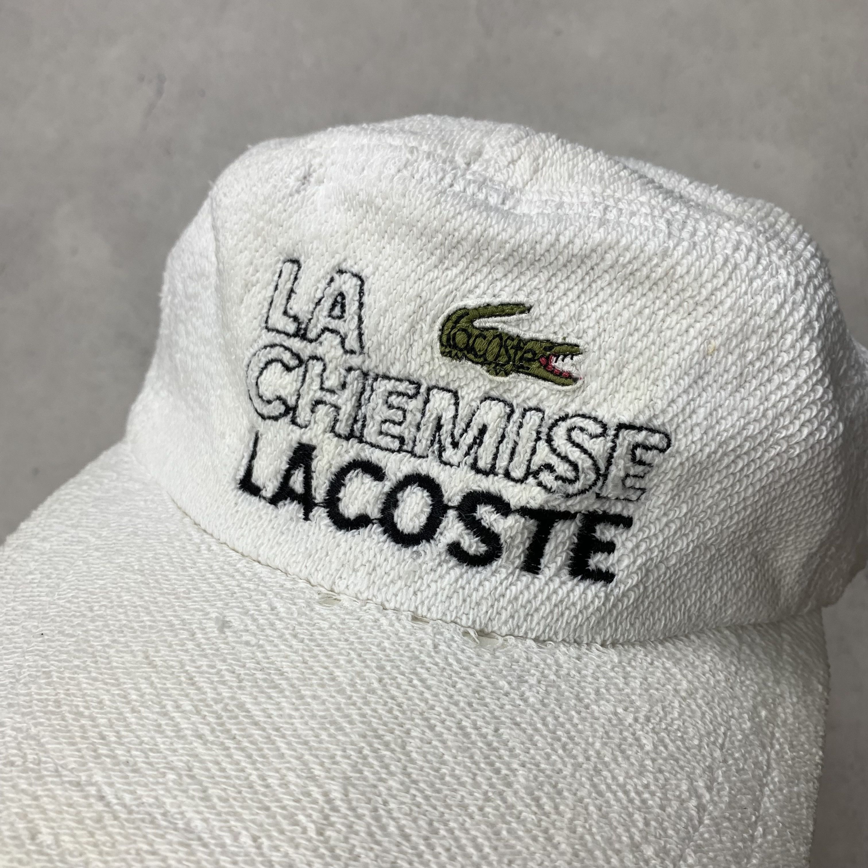 Lacoste Vintage 90s La Chemise Lacoste Hat Cap Size ONE SIZE - 2 Thumbnail