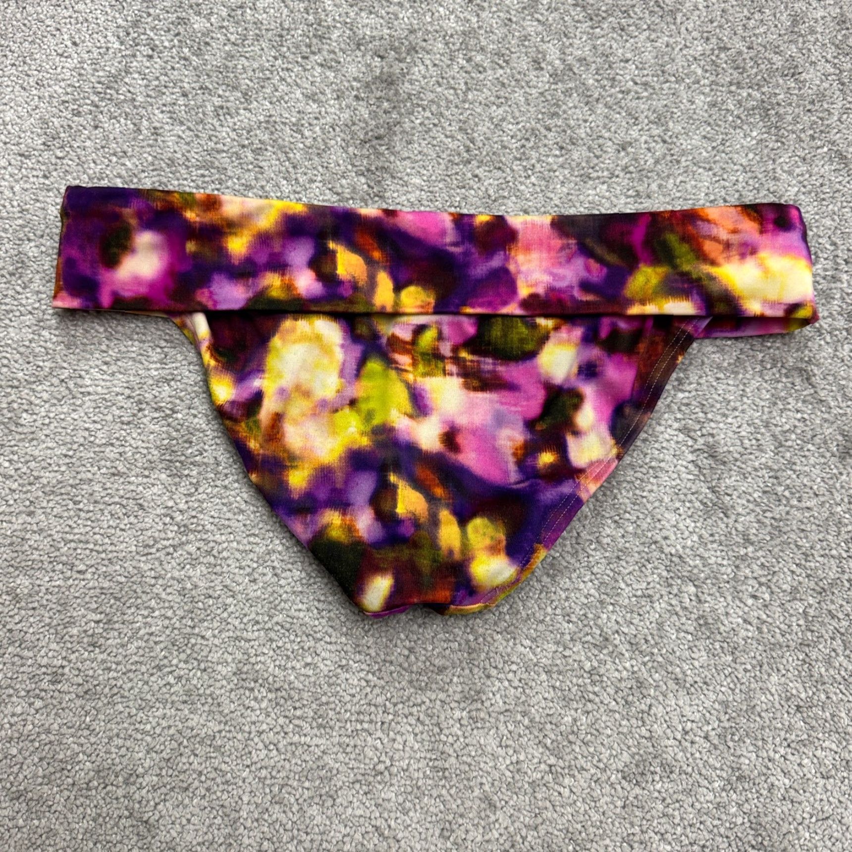 Prana Victoria's Secret Bikini Bottom Womens Small Multicolor Swimwear Beach Abstract Pattern M Multicolor Boho Tropical 90s Mens? Wait. Size 32" / US 10 / IT 46 - 3 Thumbnail