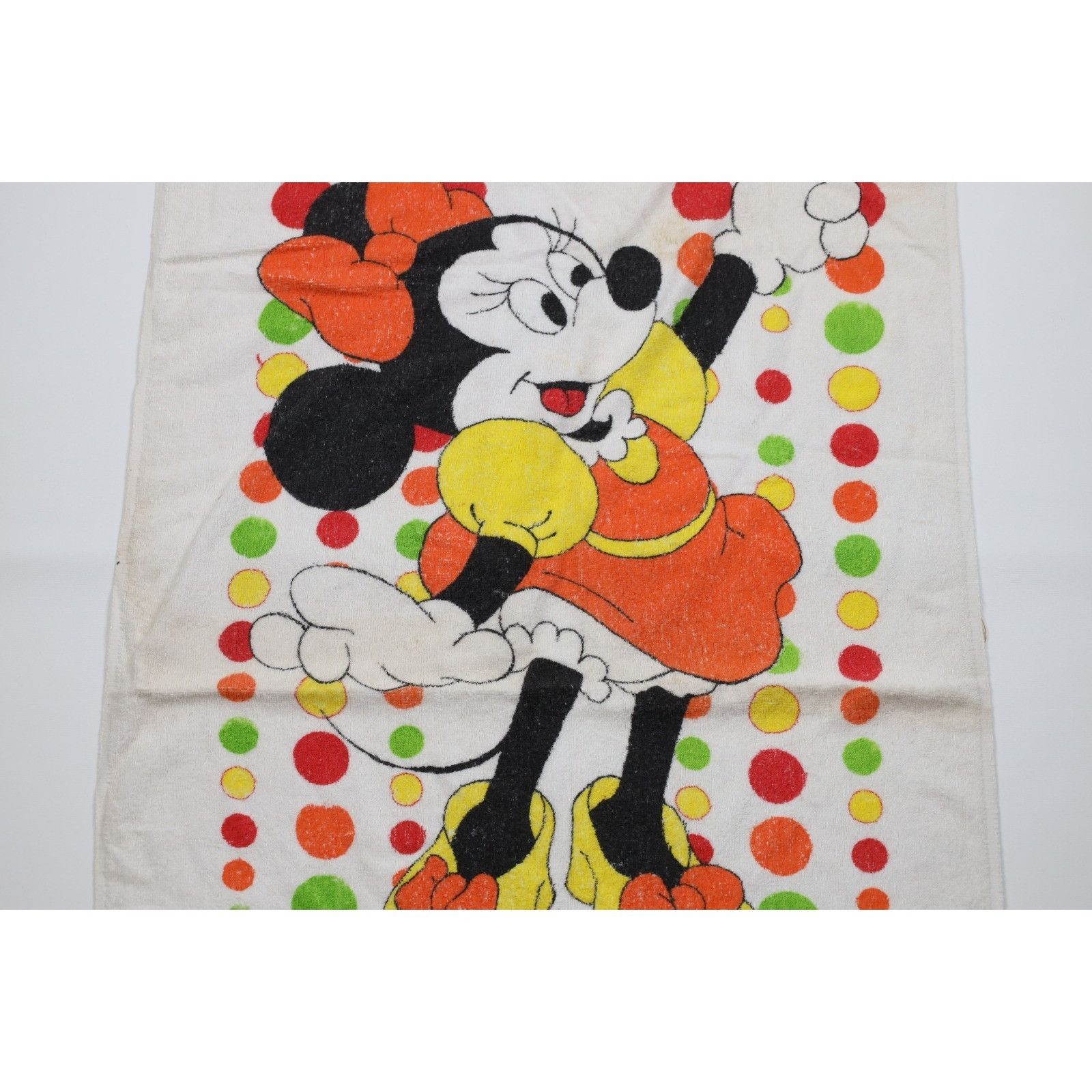 Disney Vintage 80s Walt Disney Productions Minnie Mouse Towel Size ONE SIZE - 3 Thumbnail