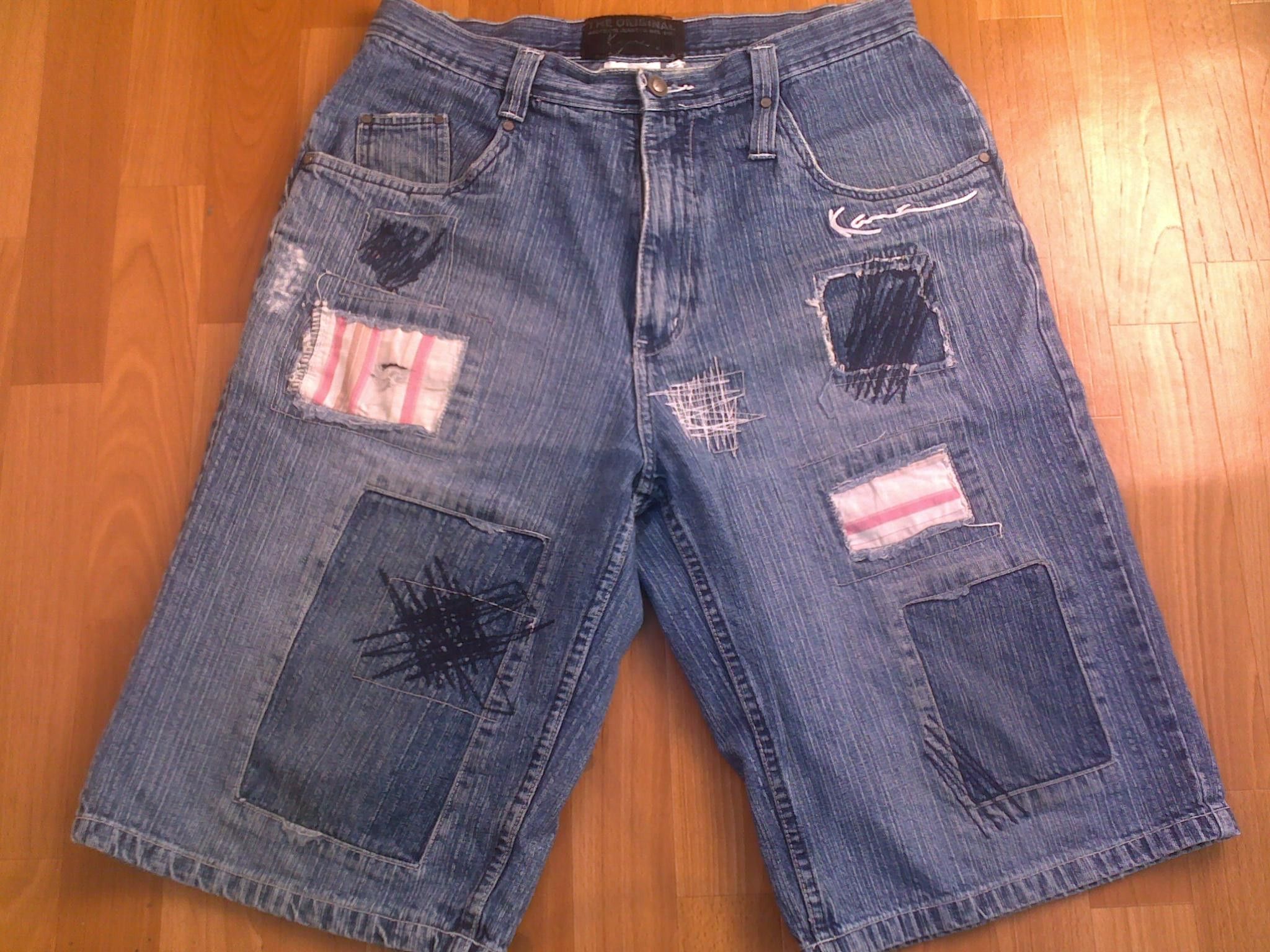 Karl Kani KARL KANI shorts, vintage hip hop baggy jeans, 90s size W 36 Size US 36 / EU 52 - 2 Thumbnail