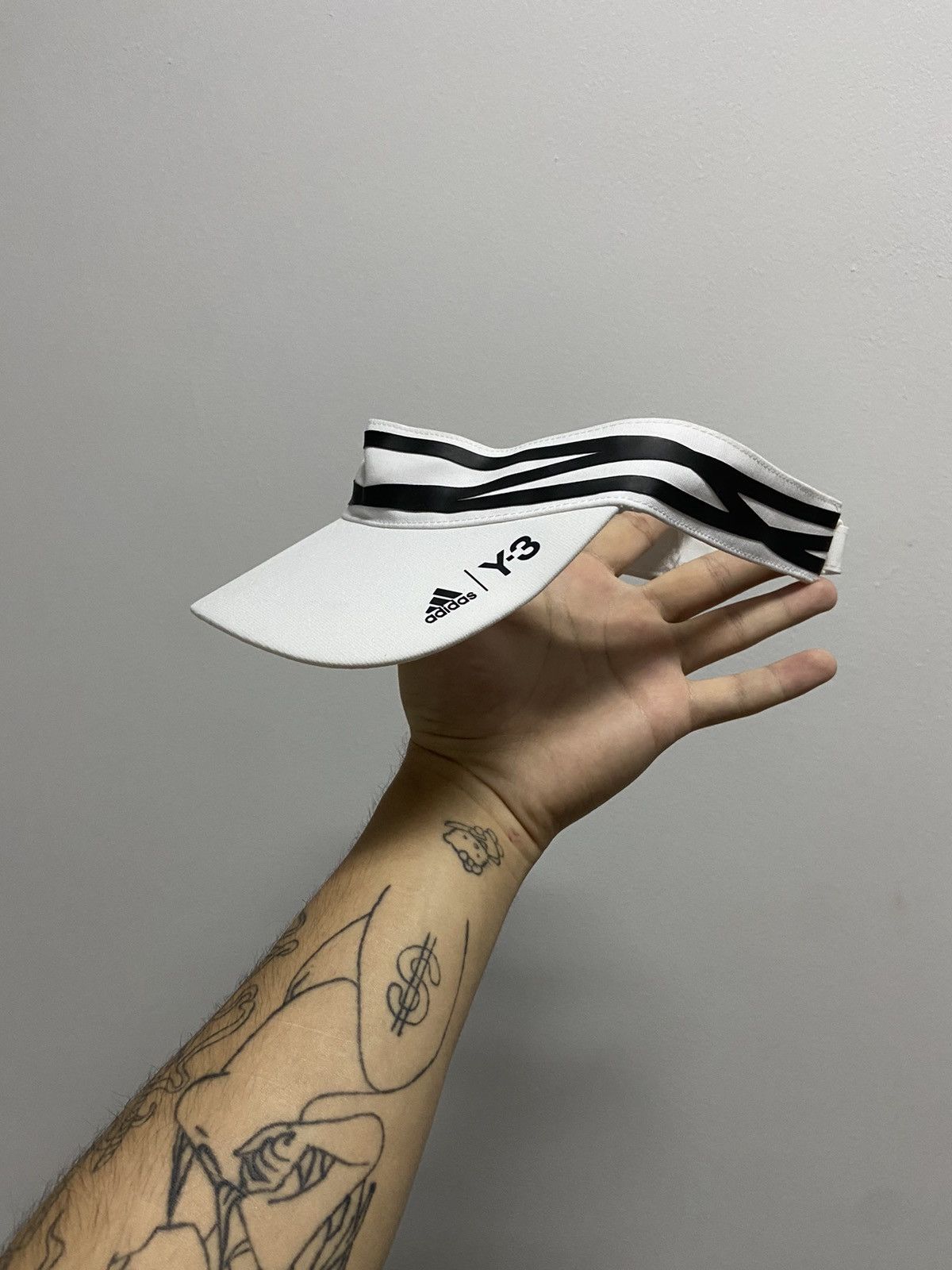 Vintage × Y-3 × Yohji Yamamoto Y-3 yohji Yamamoto visor cap Roland Garros striped Size ONE SIZE - 1 Thumbnail