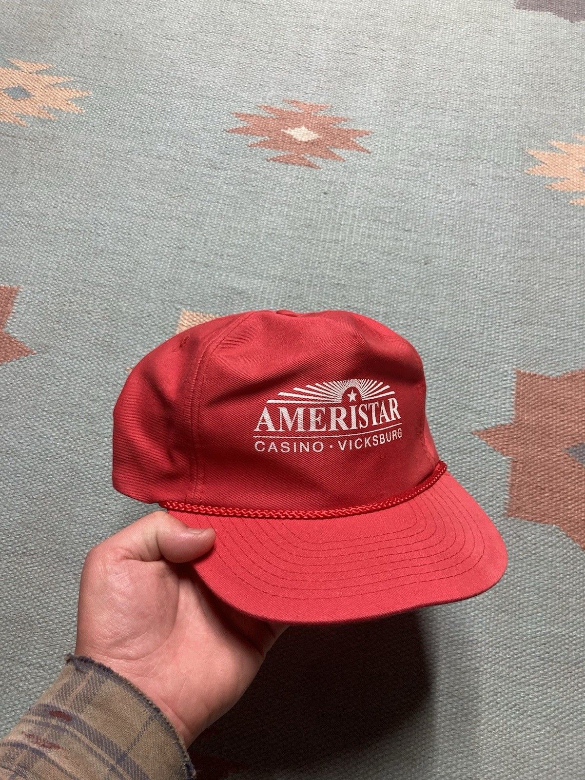 Vintage SnapBack hat Ameristar casino Vicksburg Mississippi gambling Size ONE SIZE - 1 Thumbnail