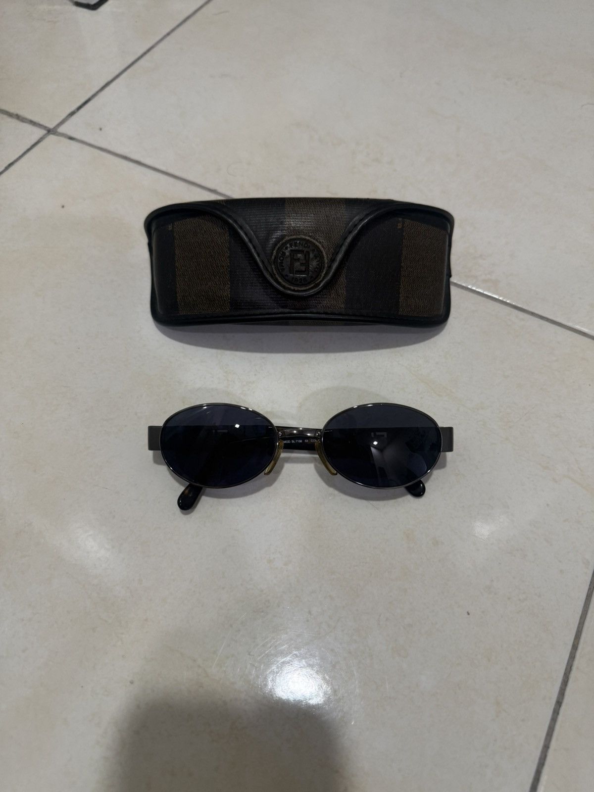 Fendi Vintage Sunglasses Fendi SL 7038 Oval | Grailed