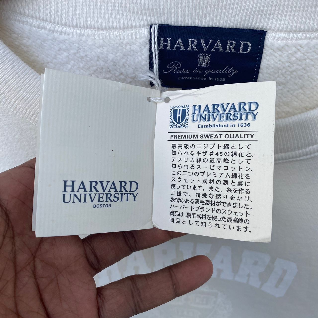 Vintage VINTAGE NOS HARVARD UNIVERSITY SWEATSHIRT LARGE PULLOVER Size US L / EU 52-54 / 3 - 7 Thumbnail