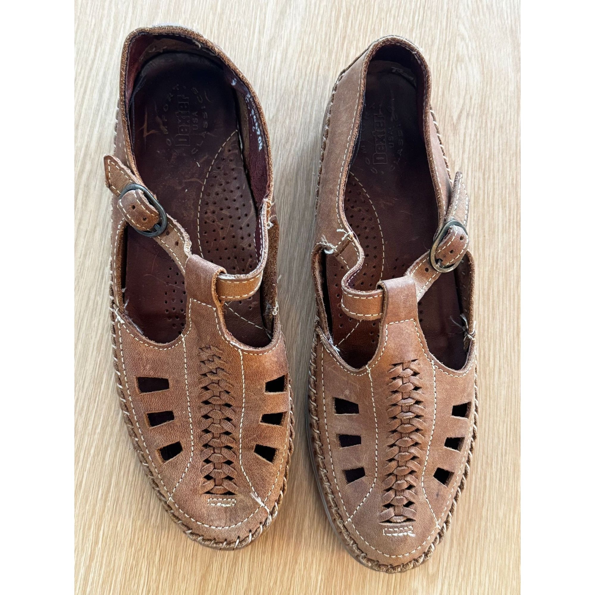 Dexter Shoe Company VTG Dexter genuine leather shoes mary janes strappy USA sz 9 Size US 9 / IT 39 - 1 Thumbnail