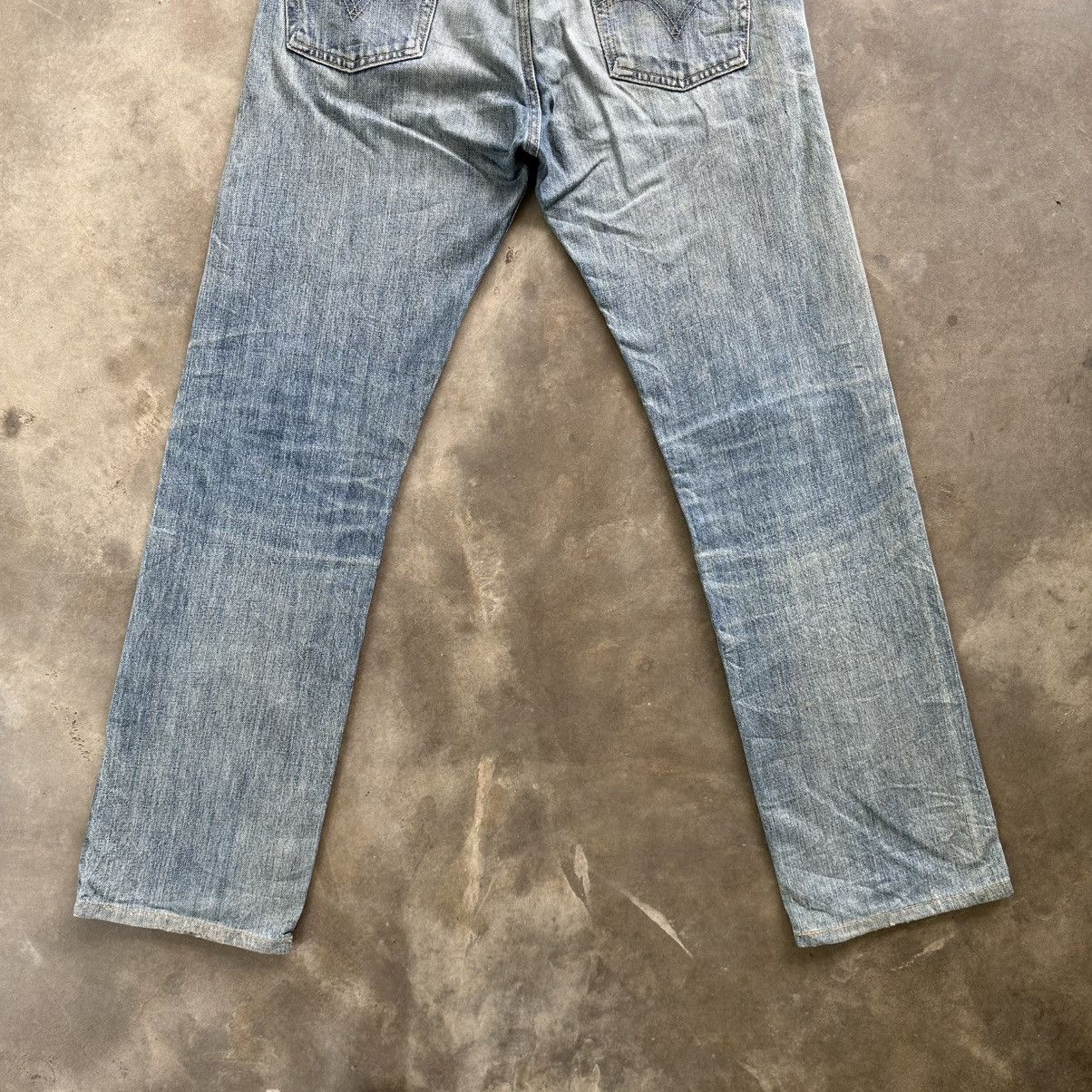 Japanese Brand Vintage Levi’s 501 Distressed Faded Denim Jean Pant Size US 30 / EU 46 - 10 Thumbnail
