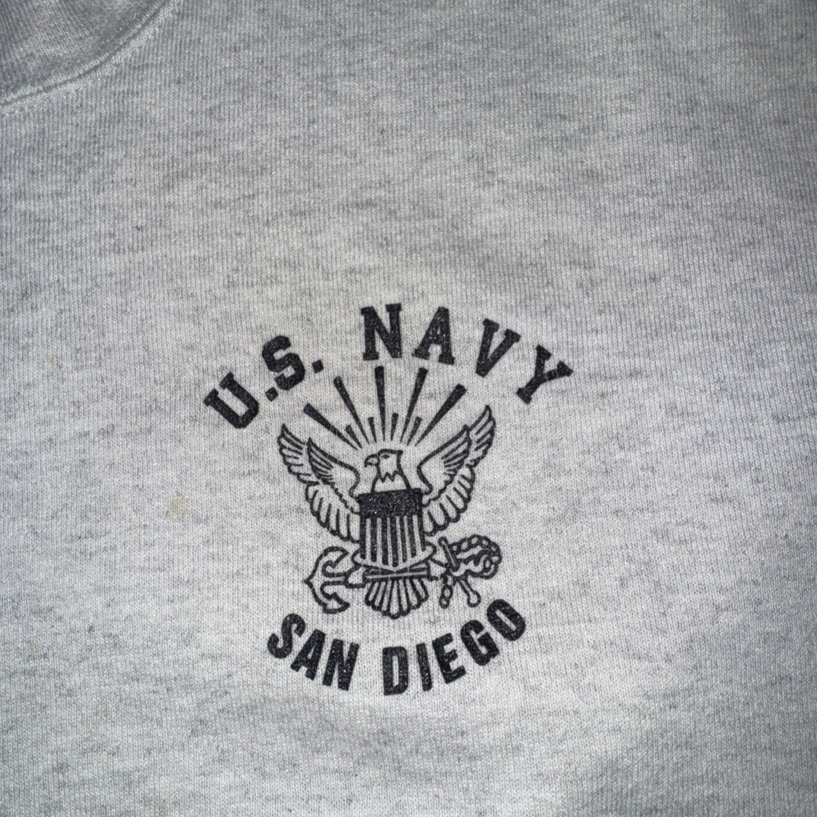 Vintage Vintage Soffe US Navy Crewneck Sweater Greg Medium 21x24 Size US M / EU 48-50 / 2 - 2 Thumbnail