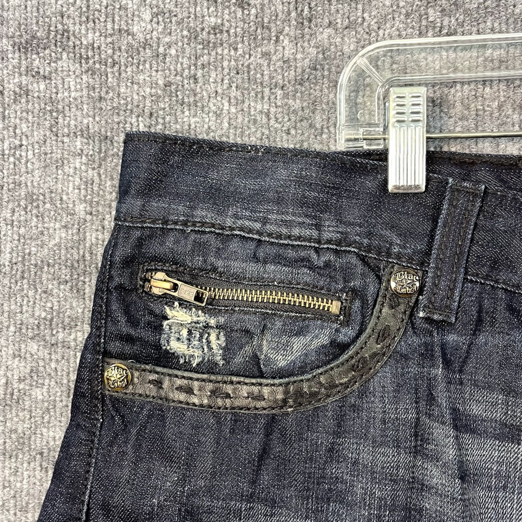 Vintage VINTAGE Blac Label Shorts Mens 46 Denim Baggy Wide Leg Logo Hip Hop Skate Y2K Size US 30 / EU 46 - 6 Thumbnail