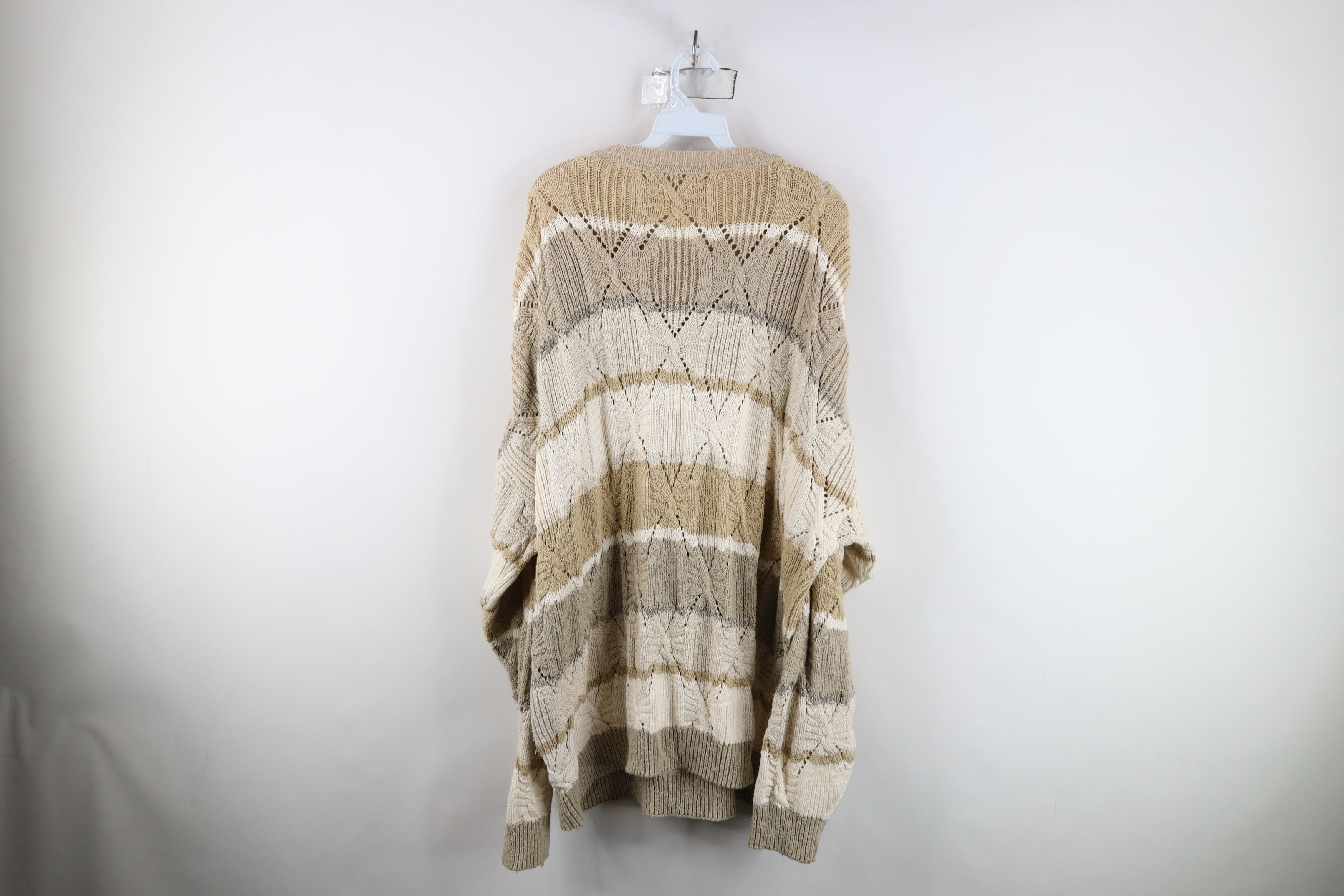 Vintage Vintage 90s Streetwear Baggy Chunky Cable Knit Sweater USA Size US XL / EU 56 / 4 - 10 Thumbnail