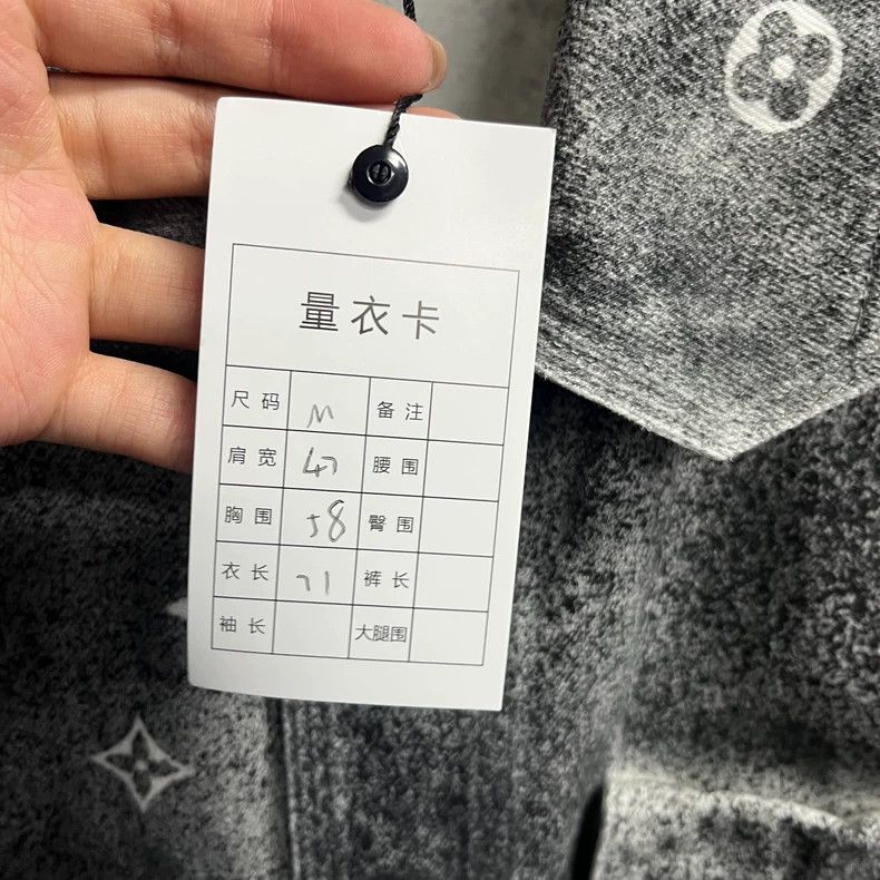 Louis Vuitton LOUIS VUITTON Grey Starry Sky Gradient Denim Work Long Slee Size US M / EU 48-50 / 2 - 2 Thumbnail