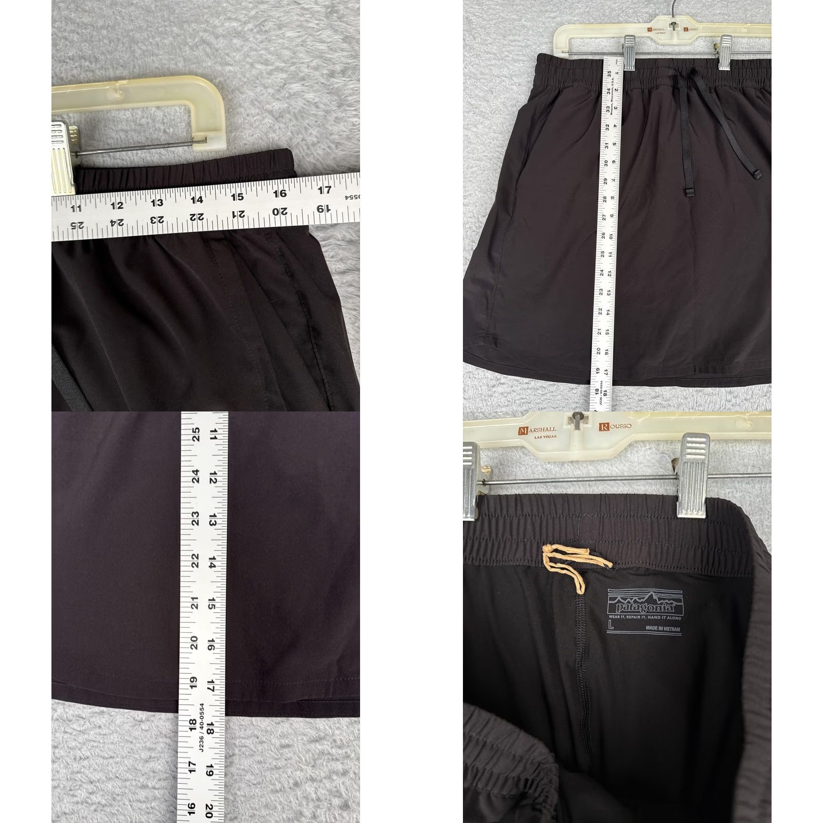 Patagonia Patagonia Skort Womens L Black Stretch Pockets Lined Elastic Waist Short Sport Casual Summer Womens Size 36" / US 14 / IT 50 - 8 Thumbnail