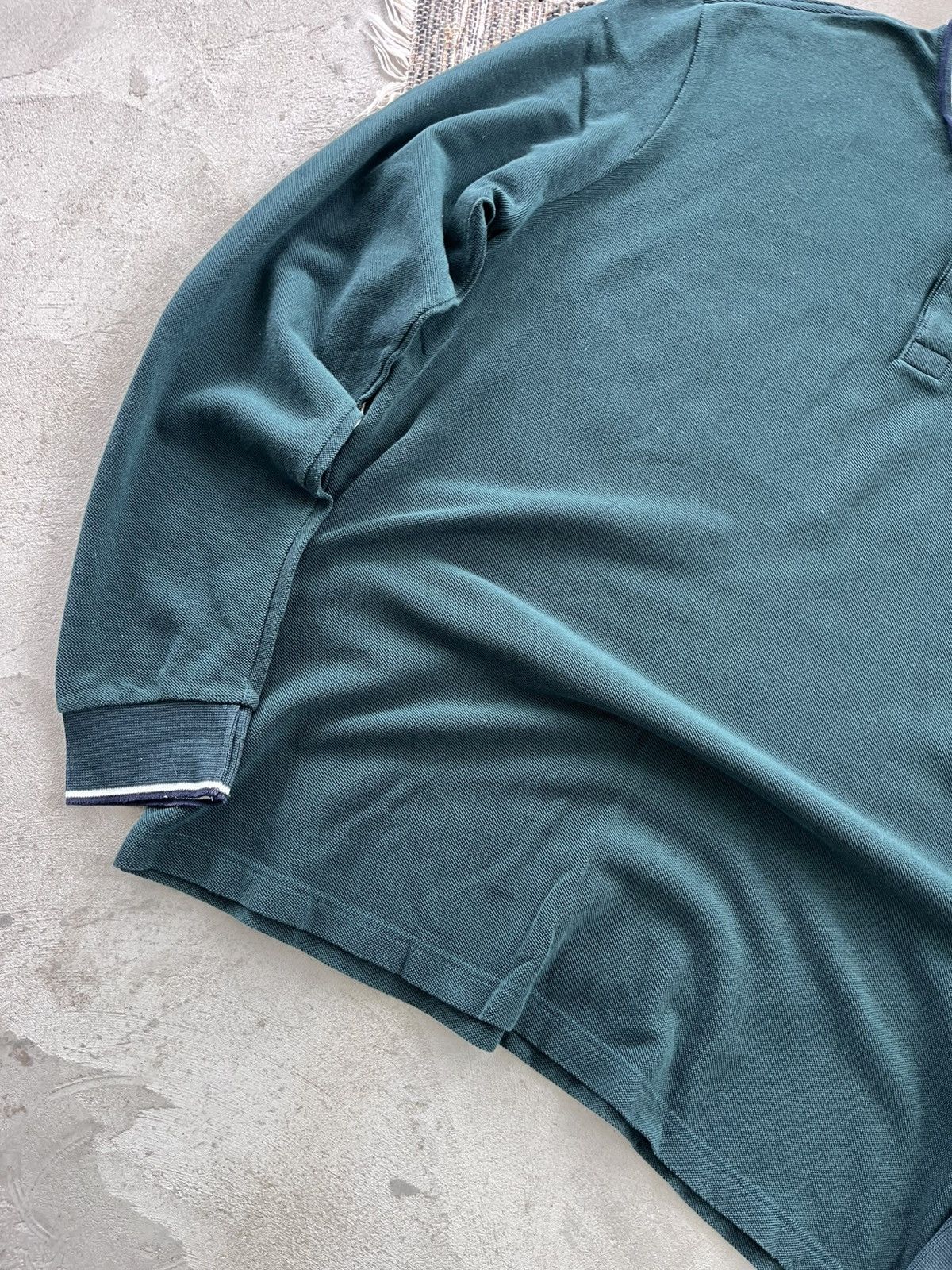 Lacoste Vintage Lacoste Rugby Shirt Green Minimalist Small Logo Y2K Size US XXL / EU 58 / 5 - 6 Thumbnail