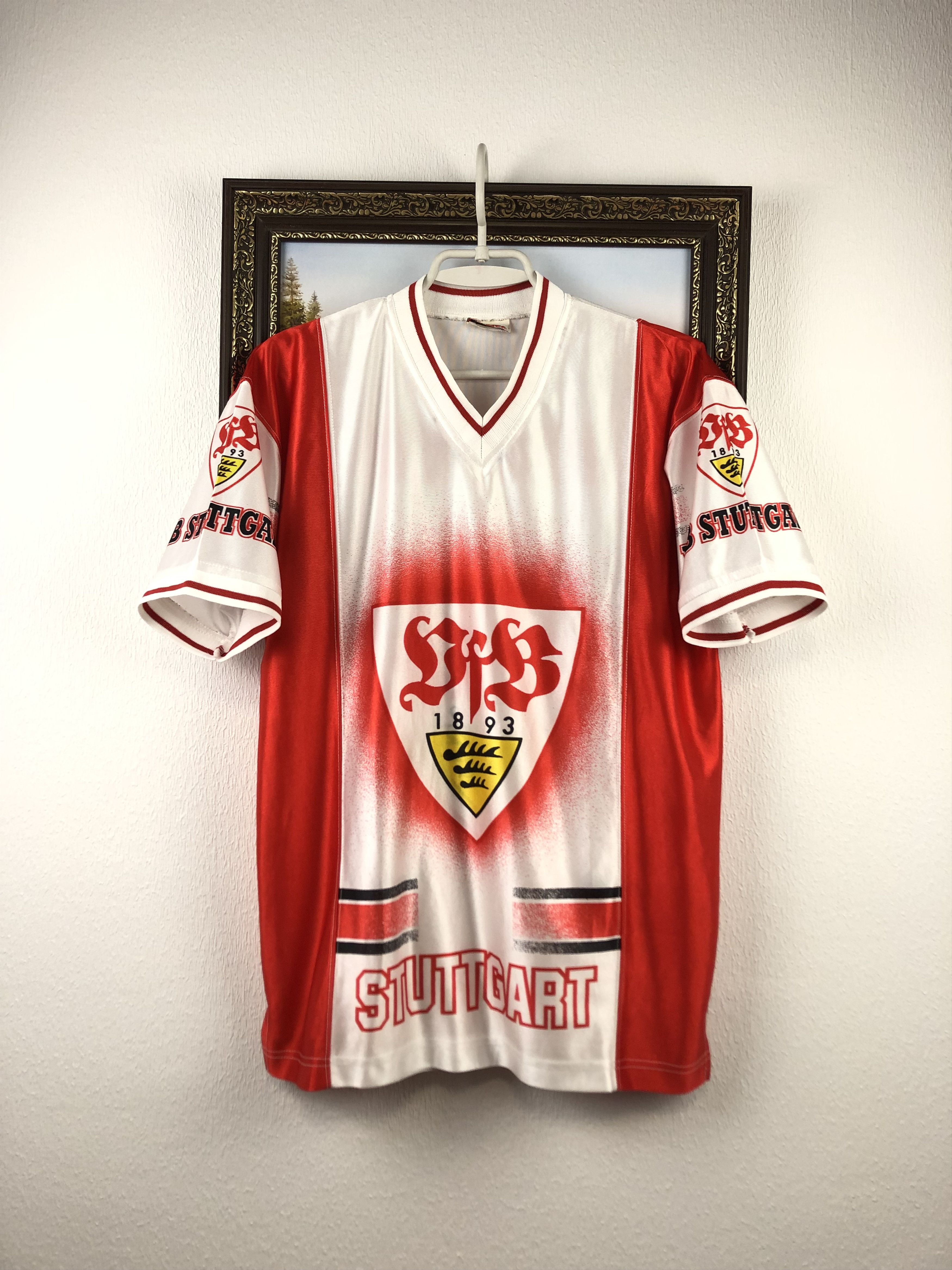 Vintage Vintage VfB Stuttgart Football Shirt Nutmeg Soccer Jersey Size US S / EU 44-46 / 1 - 1 Thumbnail