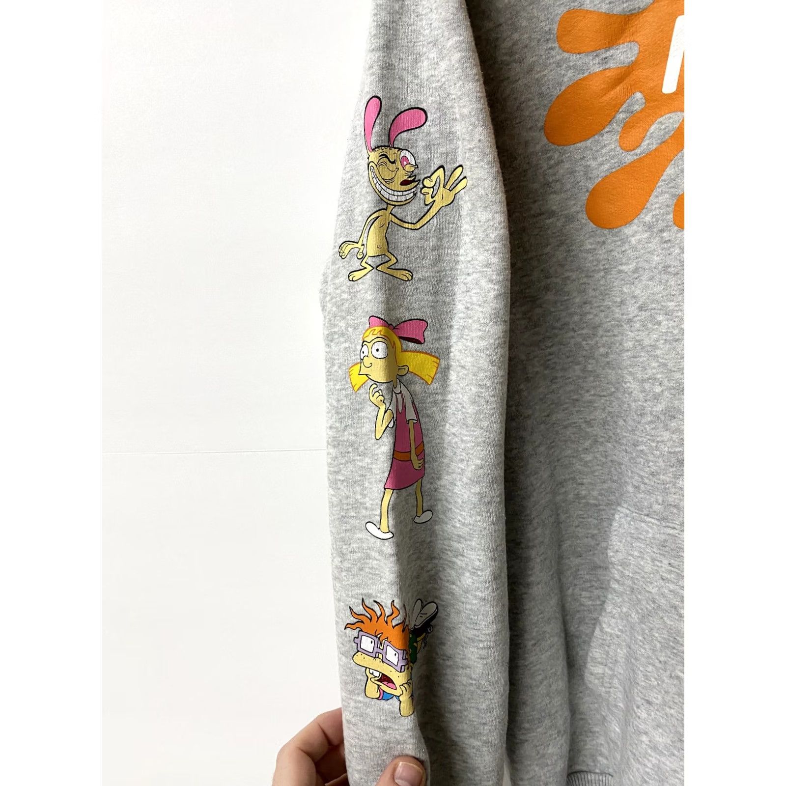 Nickelodeon Nickelodeon Hoodie Mens? Women? Gray Long Sleeve Cartoon B1 Size M / US 6-8 / IT 42-44 - 3 Thumbnail