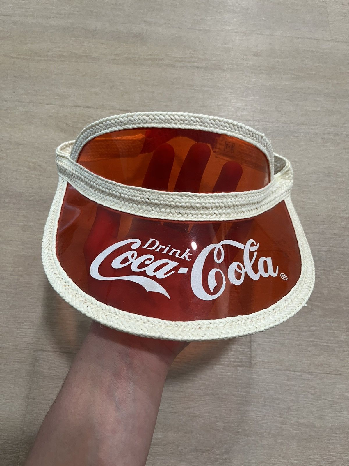 Vintage Vintage Coca-Cola vizor hat Size ONE SIZE - 1 Thumbnail