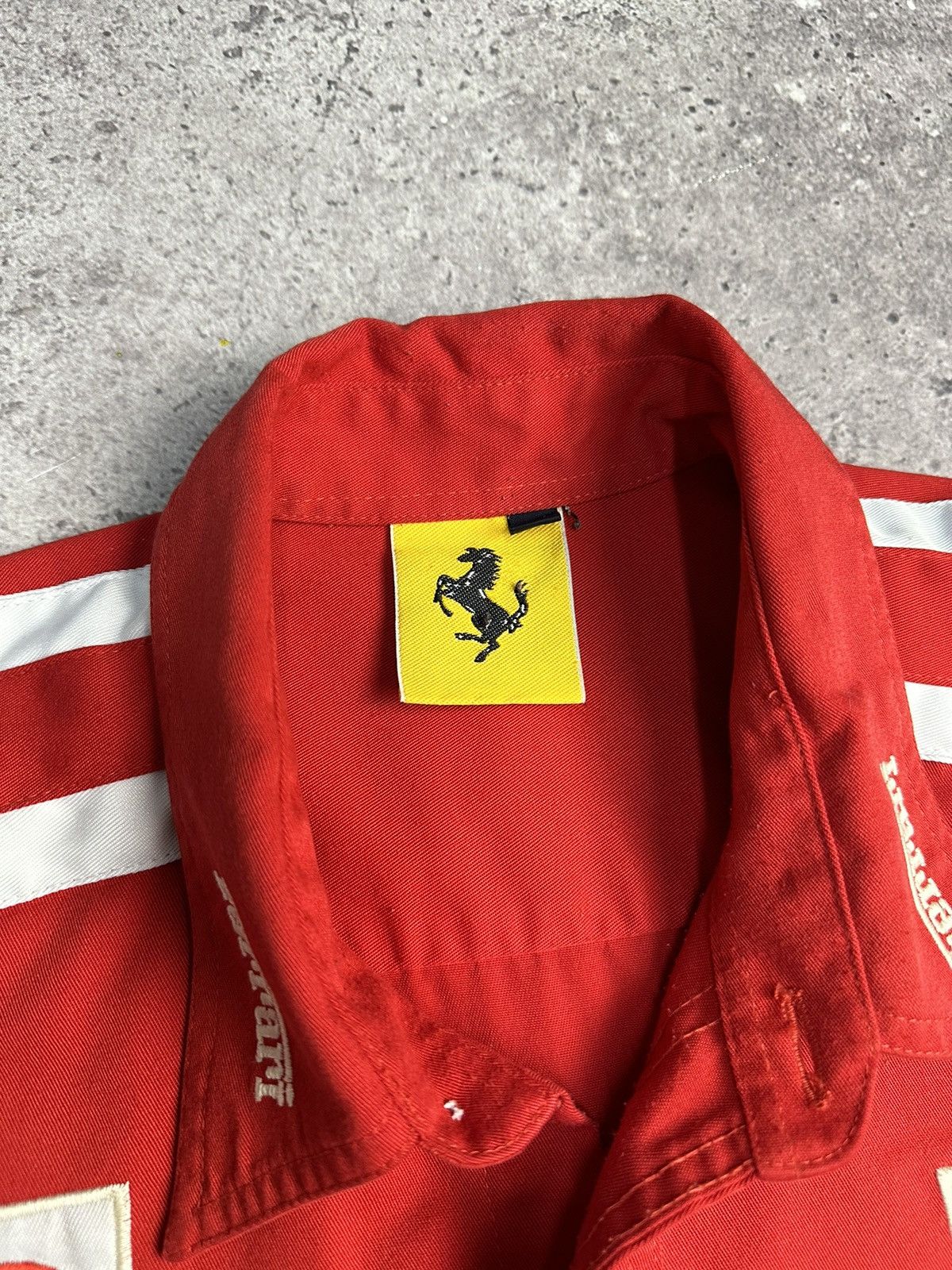 Ferrari × Vintage Vintage Ferrari Y2K Racing Jersey Shirt Formula Archival F-1 Size US XL / EU 56 / 4 - 13 Thumbnail