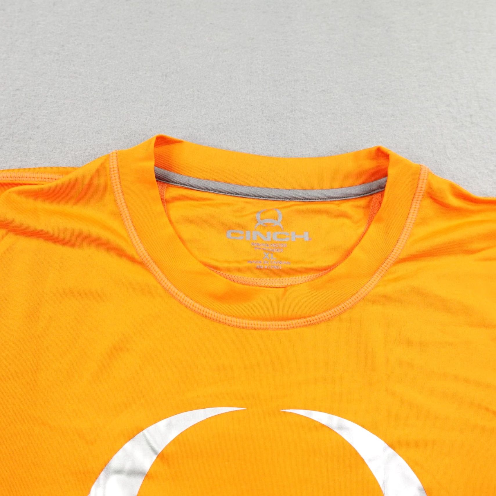 Vintage Cinch Shirt Mens XL Orange Quick Dry Performance Sun Protection Athletic Rodeo Shirt Mens XL Orange Size US XL / EU 56 / 4 - 3 Thumbnail
