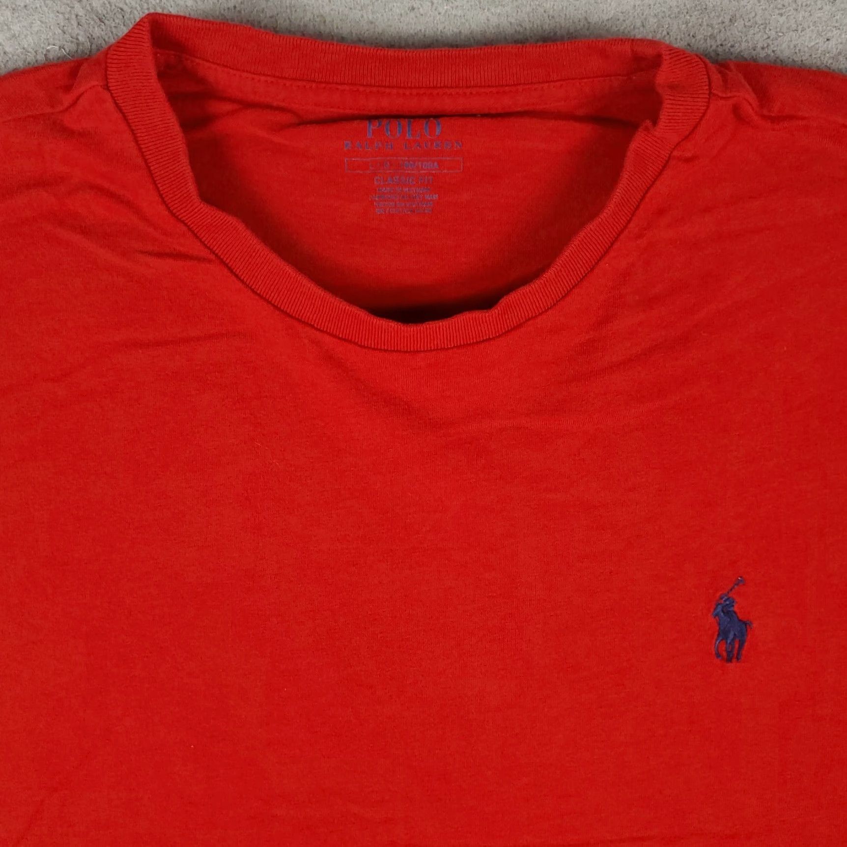 Ralph Lauren Ralph Lauren T Shirt Mens Large Red Pony Short Sleeve Crew Neck Logo Cotton Shirt Mens Red Pony Classic Modern Sports American 90s? Size US L / EU 52-54 / 3 - 2 Thumbnail
