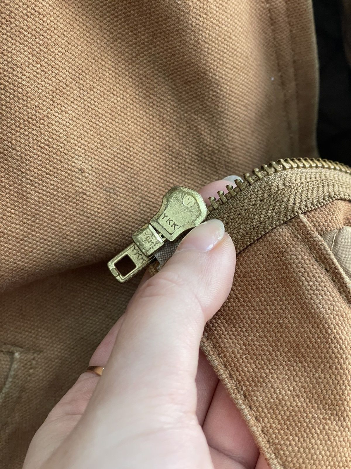 Carhartt Corner Stone Brown Workwear Jacket carhartt Embroidered y2k Size US L / EU 52-54 / 3 - 10 Thumbnail