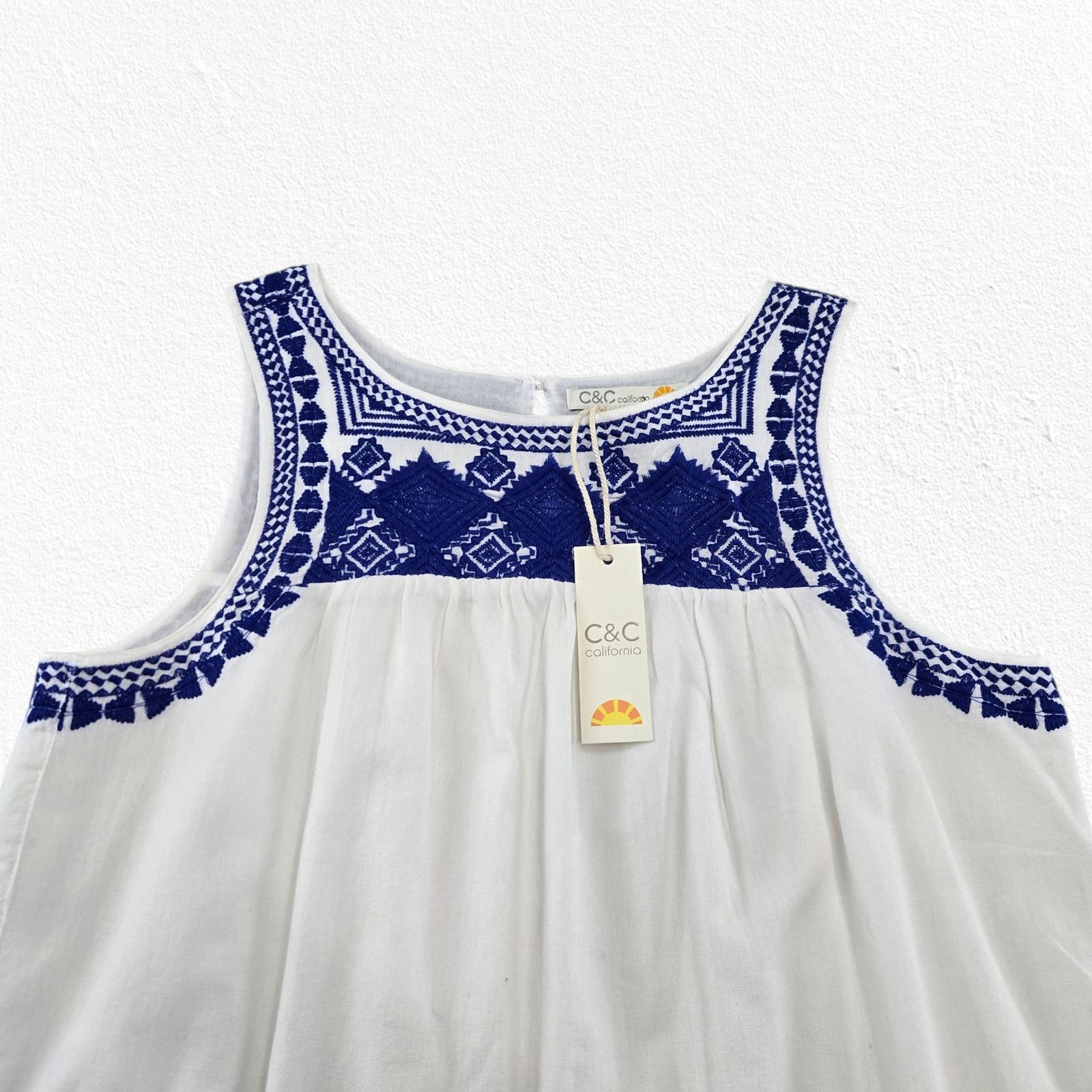 Other C&C California Embroidered Cotton Dress NWT Size S / US 4 / IT 40 - 3 Thumbnail