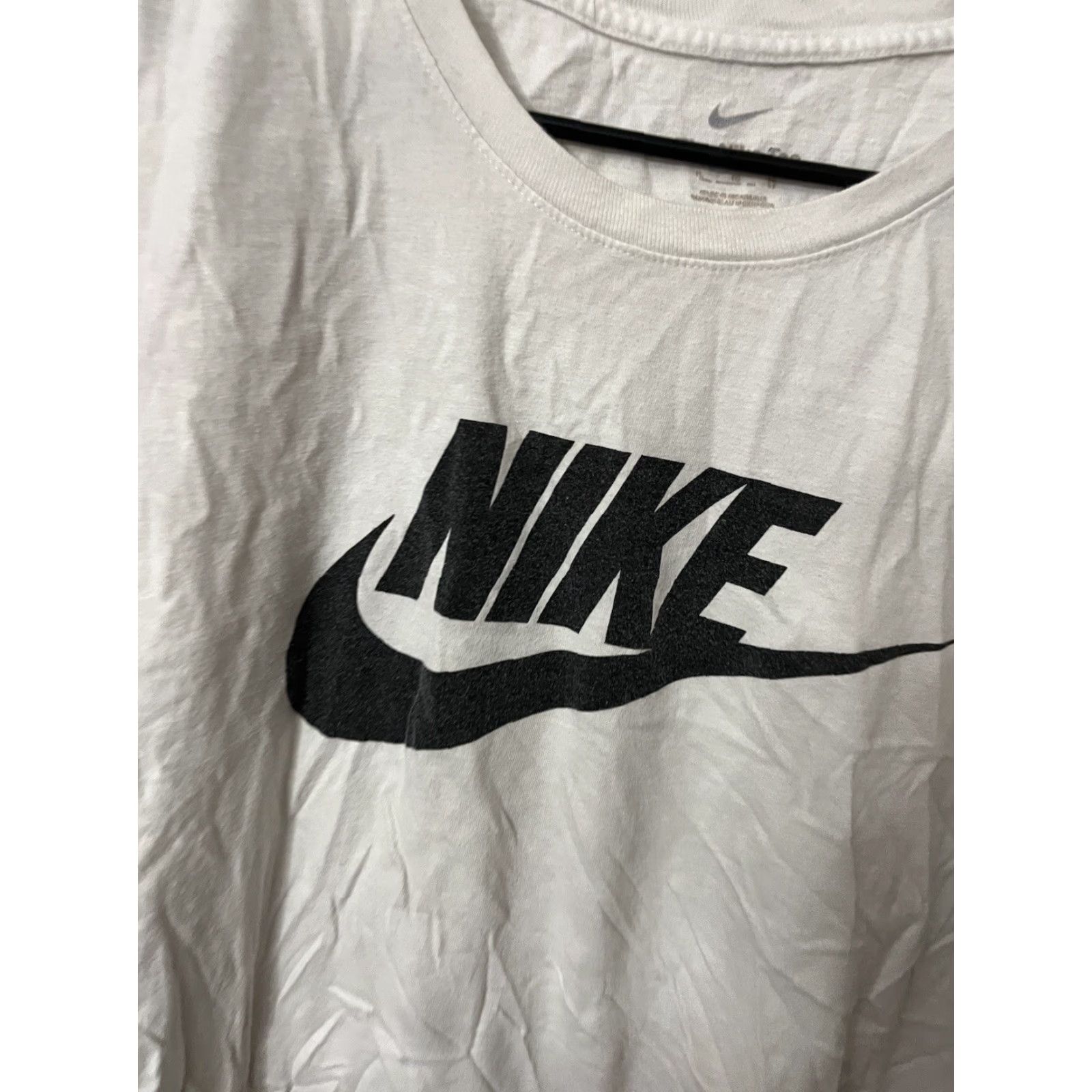 Nike Nike Dri-Fit Tee T-Shirt Adult XL White Short Sleeve Crewneck Logo - Nike Brand Mens T-Shirt Regular Fit Cotton Polyester Casual Sportswear Size US XL / EU 56 / 4 - 2 Thumbnail