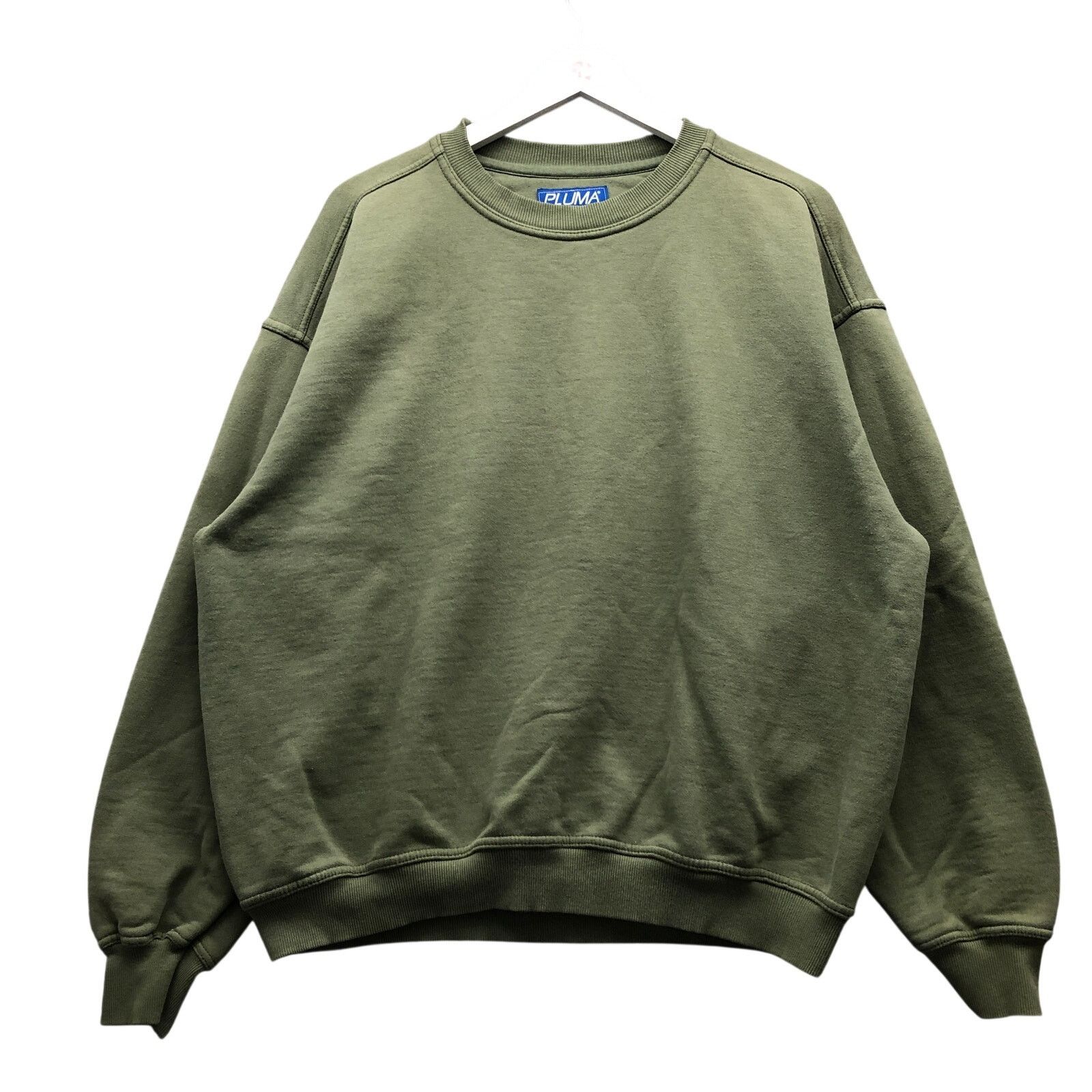 Russell Athletic VTG Russell Athletic Pluma Olive Green Sweatshirt Mens XL Size US XL / EU 56 / 4 - 1 Thumbnail