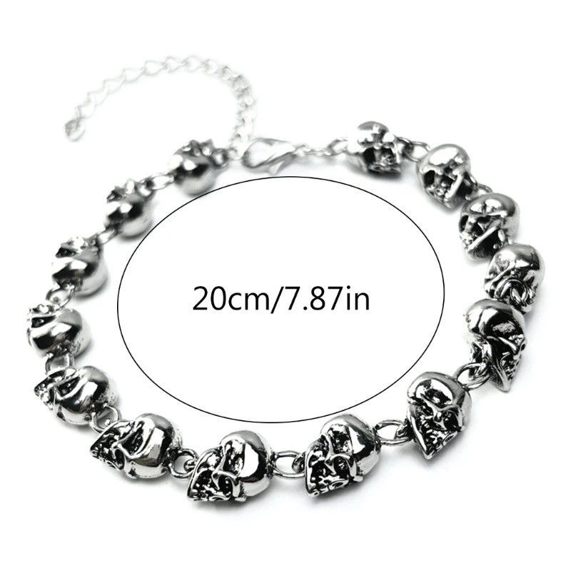 Other Punk Skull Skeleton Bracelet Size ONE SIZE - 5 Thumbnail