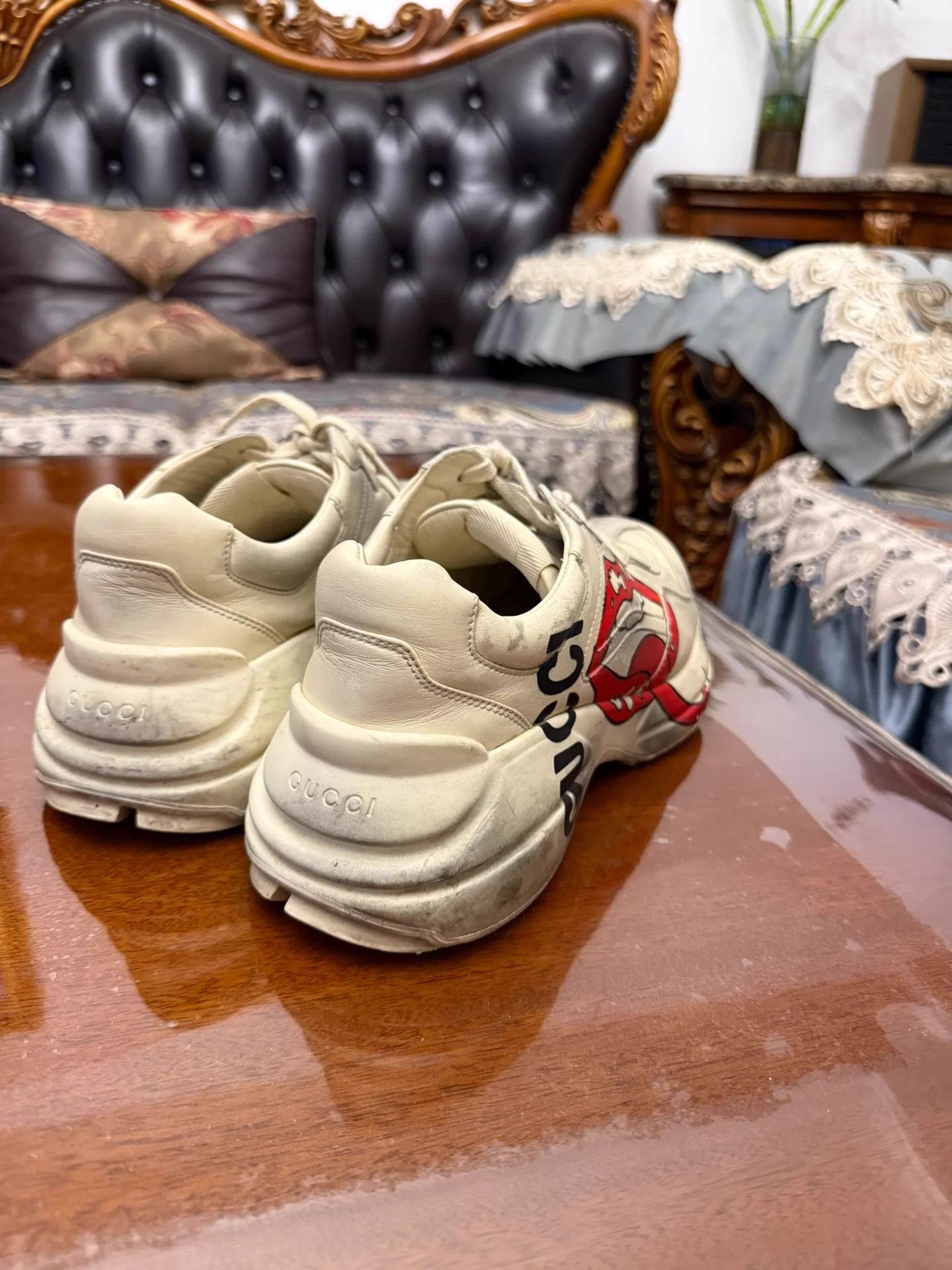 Gucci Gucci Iconic GG Logo Distressed Dad Sneaker US 7.5 Authentic Size US 7.5 / EU 40-41 - 4 Thumbnail