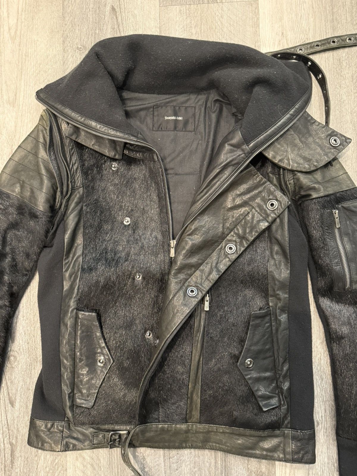 Yasuyuki Ishii Yasuyuki Ishii FW07 Pony Hair Leather Ninja Jacket Size US L / EU 52-54 / 3 - 5 Thumbnail