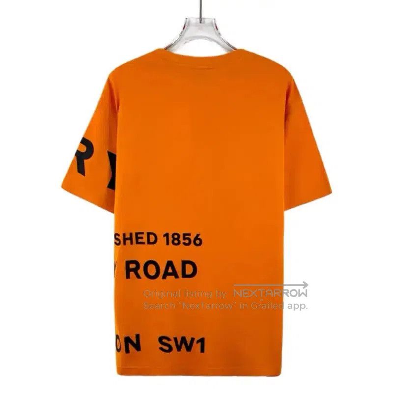 Burberry Burberry Orange Cotton Women's T-Shirt. Size XS / US 0-2 / IT 36-38 - 1 Thumbnail