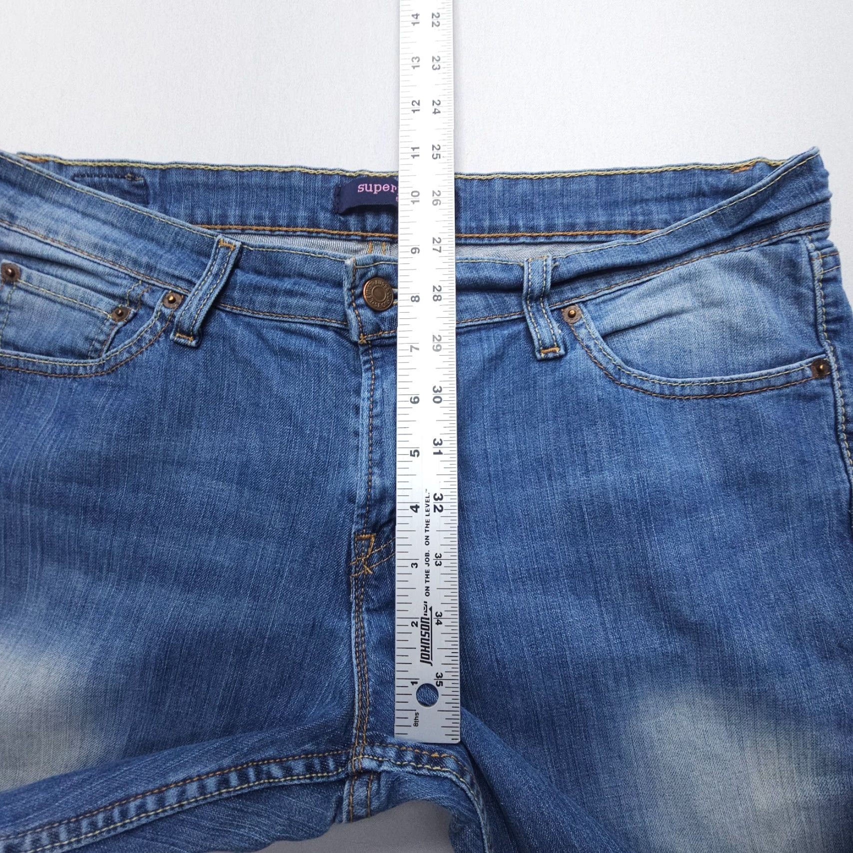 Levi's VINTAGE Levi’s 518 Boot Cut Jeans Juniors 13 Blue Y2K 2000's Southwestern 90s Levi's Womens Jeans Size 34" / US 12 / IT 48 - 6 Thumbnail