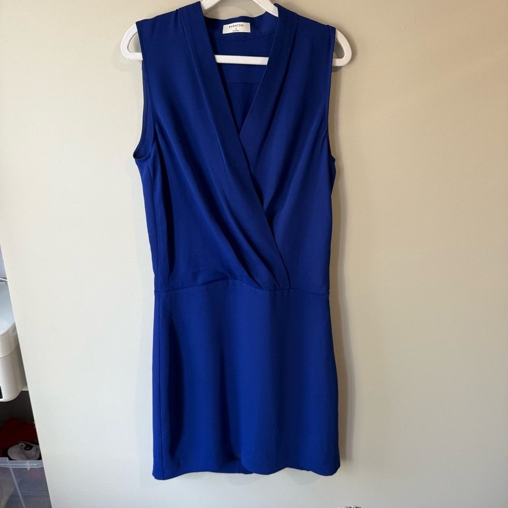 Aritzia Wilfred Blue Wrap Sheath Dress Size M / US 6-8 / IT 42-44 - 1 Thumbnail