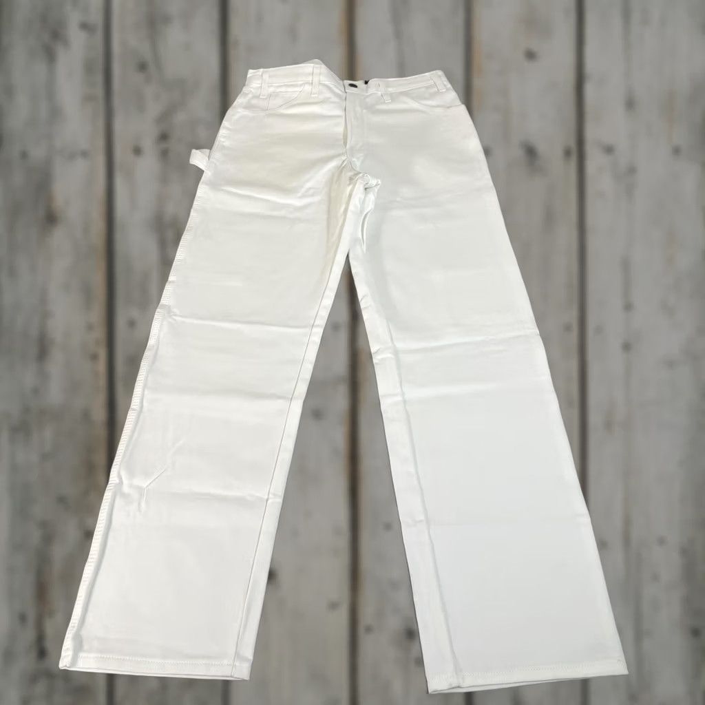 Dickies Dickies Pants Mens 32x32 White Canvas Carpenter Painter Relaxed Fit Workwear Size US 32 / EU 48 - 1 Thumbnail