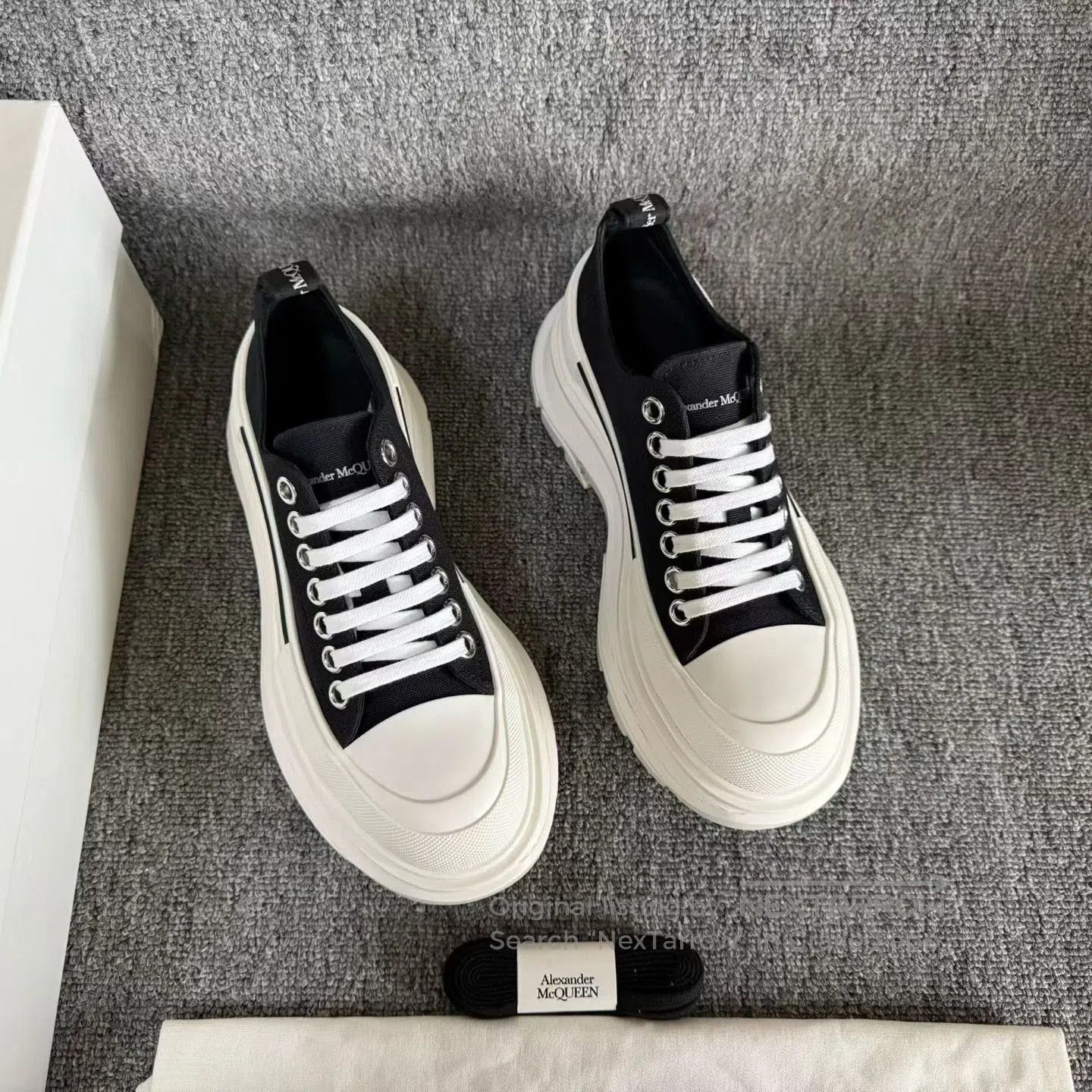 Alexander McQueen Alexander McQueen Thick-Soled Canvas Shoes. Size US 6 / IT 36 - 6 Thumbnail