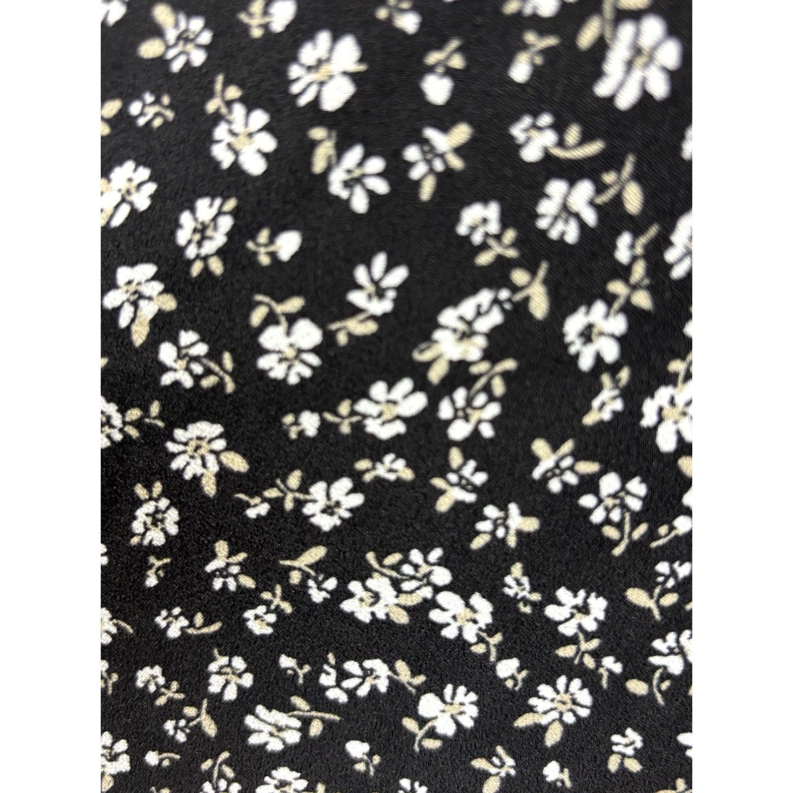 Loft LOFT Outlet Dress Womens Sz 4P Petite Black Ditsy Floral Midi Button Front Cottage Size S / US 4 / IT 40 - 7 Thumbnail