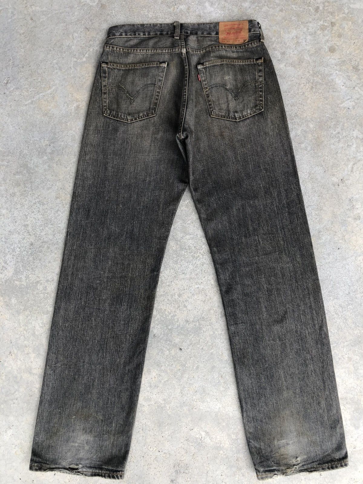 Vintage Mudwash Levis 503 Distressed Jeans Size US 32 / EU 48 - 2 Thumbnail