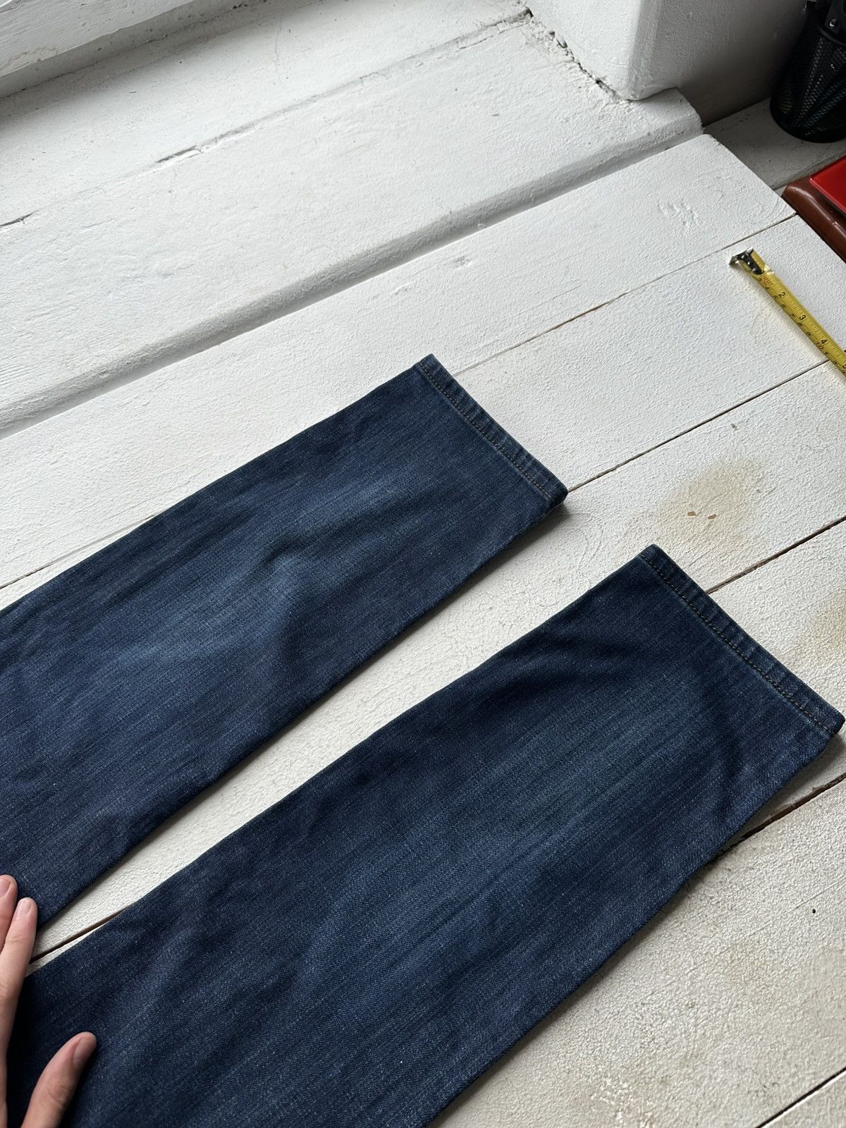Armani 🚨Gothic Armani Regular Slim relax Flared Jeans Womens Size 32" / US 10 / IT 46 - 17 Thumbnail