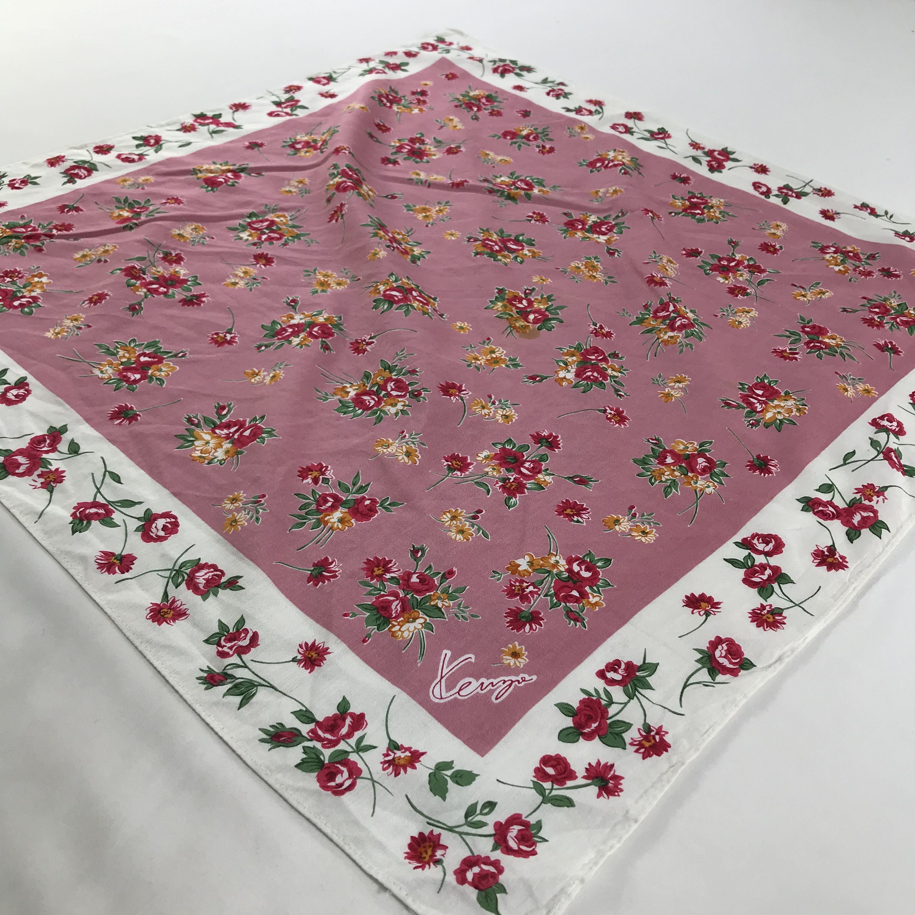 Kenzo × Vintage Kenzo Bandana / Handkerchief / Neckerchief - S1751 Size ONE SIZE - 2 Thumbnail