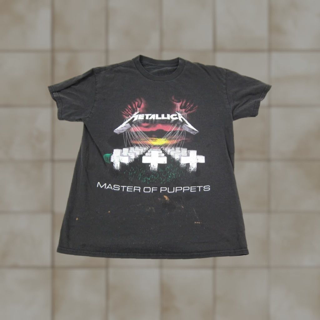 Vintage Metallica Shirt Adult S Black Master of Puppets Band Mens T-Shirt Size US S / EU 44-46 / 1 - 1 Thumbnail