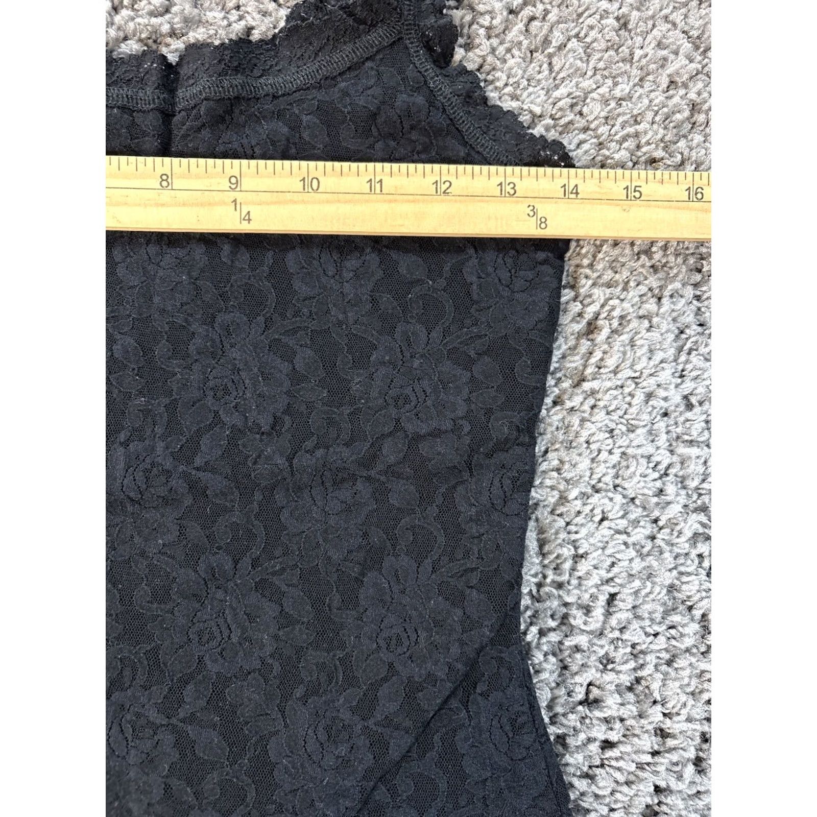 Vintage VINTAGE Hanky Panky Camisole Top Womens M Black Lacey Floral 90s Shirt Blouse Sleeveless V-Neck Womens 90s Size M / US 6-8 / IT 42-44 - 3 Thumbnail
