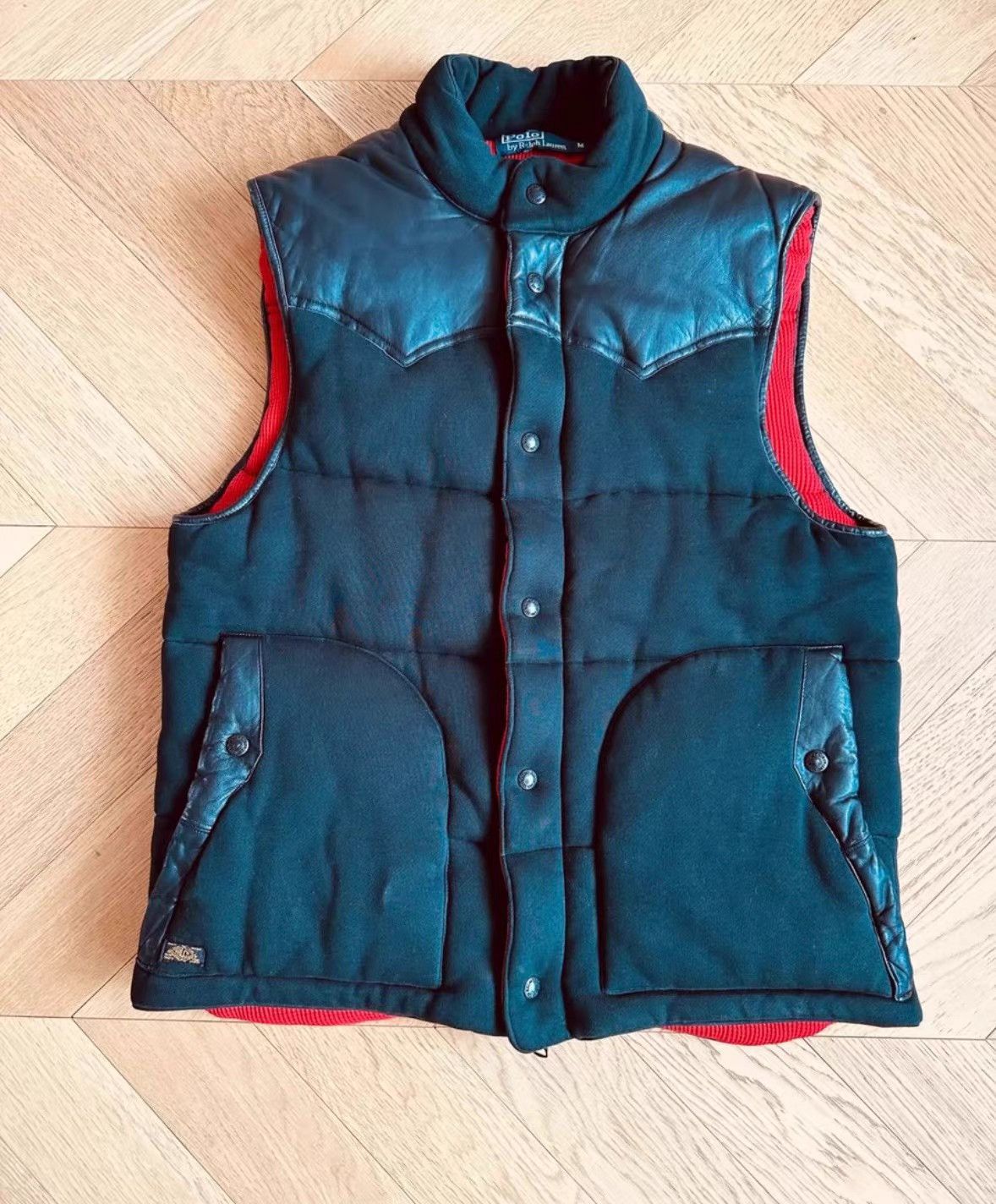 Polo Ralph Lauren Polo Ralph Lauren Lambskin Patchwork Hunting Cotton Vest K18 Size US M / EU 48-50 / 2 - 1 Thumbnail