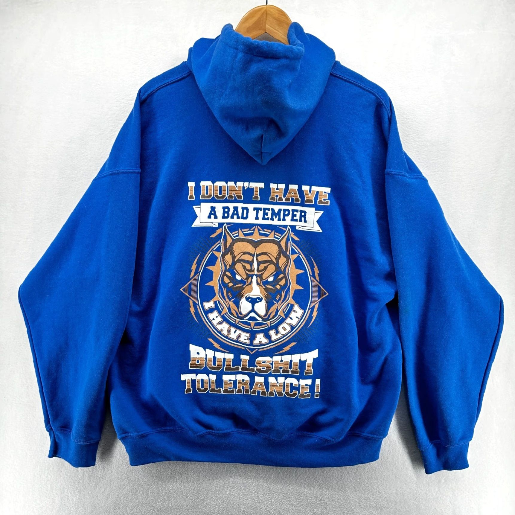 Gildan Gildan Pullover Hoodie Blue Men's XL Pockets Long Sleeve Regular Fit Winter Shirt Hoodie Mens XL Blue Pockets Size US XL / EU 56 / 4 - 2 Thumbnail