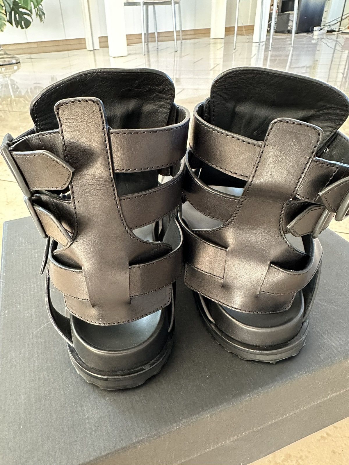 Diesel Black Gold Diesel Black Gold leather gladiator sandals Size US 12 / EU 45 - 5 Thumbnail