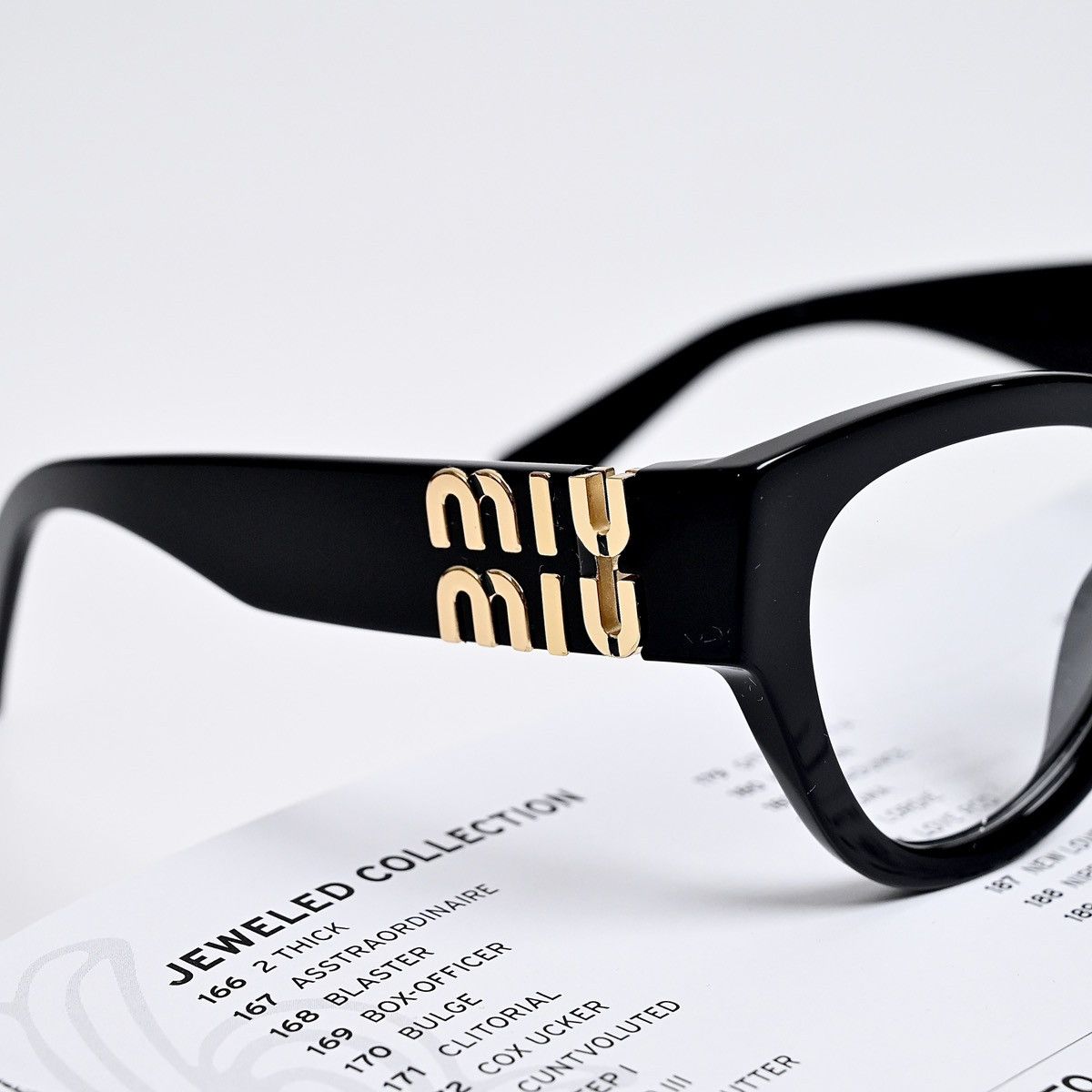 Miu Miu MIU MIU 0MU 01VV GLASSES Size ONE SIZE - 7 Thumbnail
