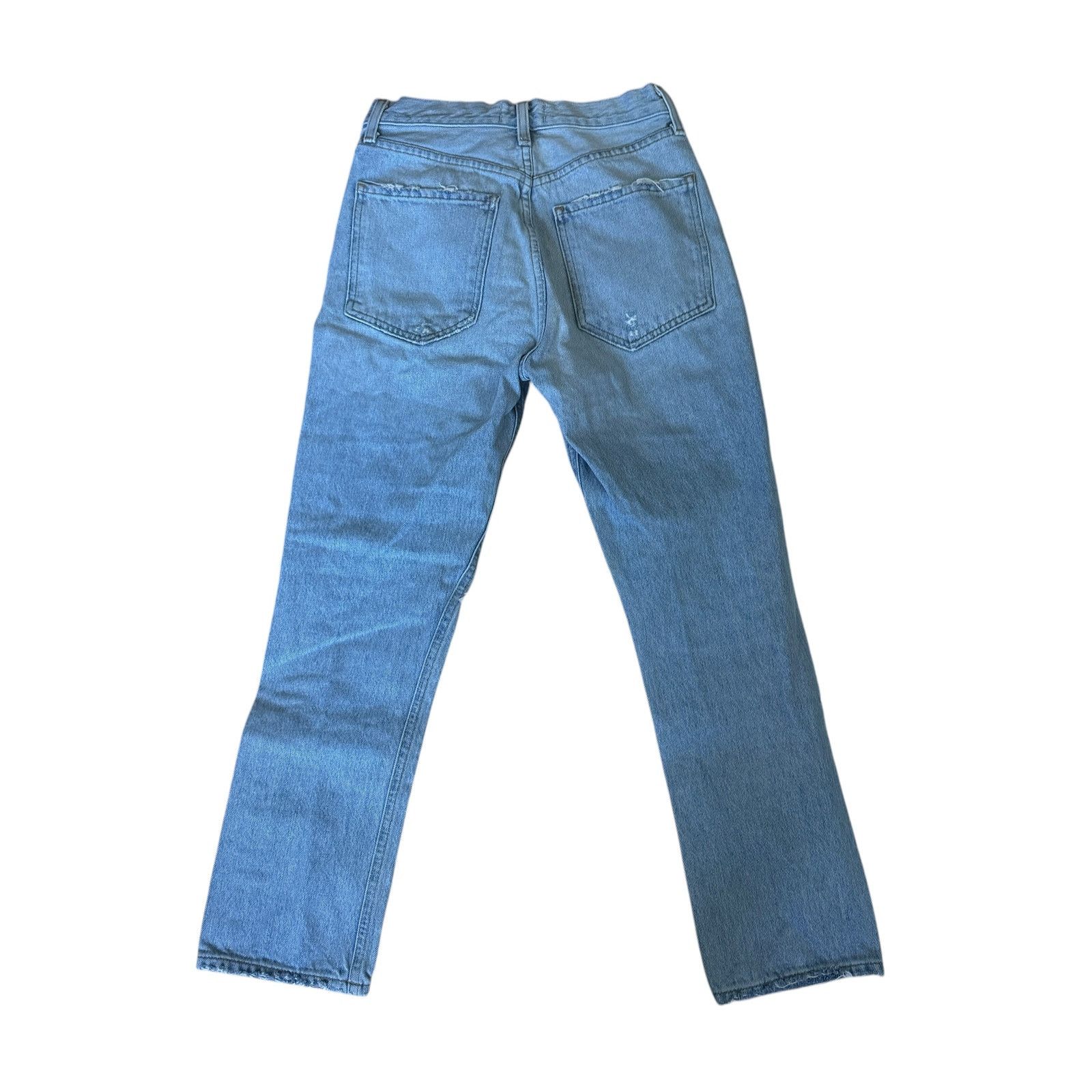 Agolde AGOLDE Riley High Rise Straight Crop Jeans Clear Skies Size 25" / US 0 / IT 36 - 3 Thumbnail