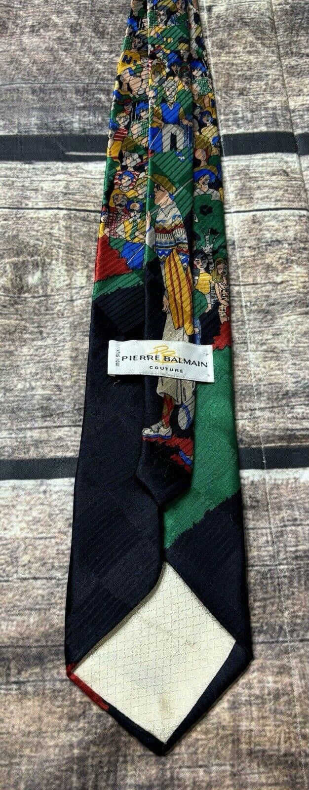 Pierre Balmain Pierre Balmain Couture Silk Men's Neck Tie Golf Crowd VTG Size ONE SIZE - 2 Thumbnail