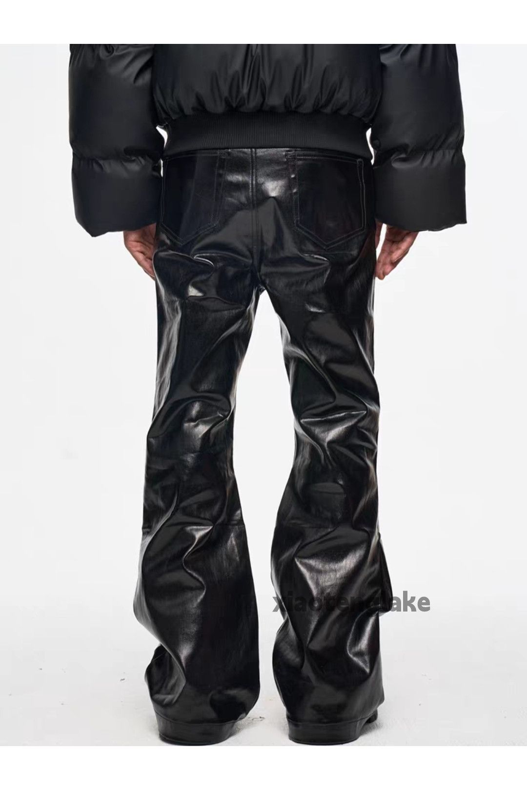 Japanese Brand Unisex utility punk yuppie bootcut flared wax y2k pants Size US 34 / EU 50 - 5 Thumbnail